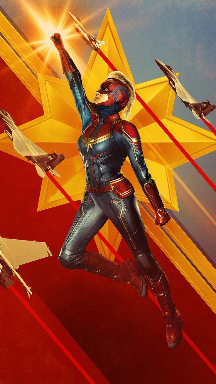 736x1309 Captain Marvel (2019) Phone Wallpaper iPhone X Wallpaper