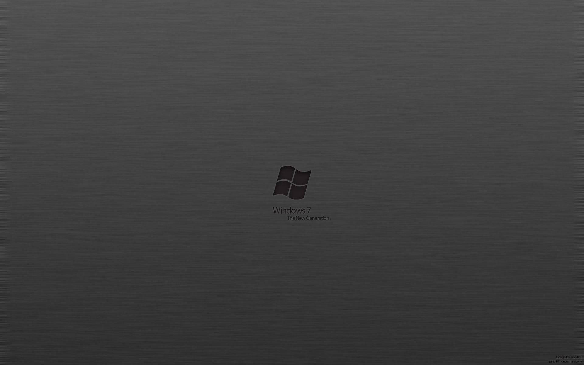 1920x1200 Download Gray Minimalist Dark Windows 7 Wallpaper
