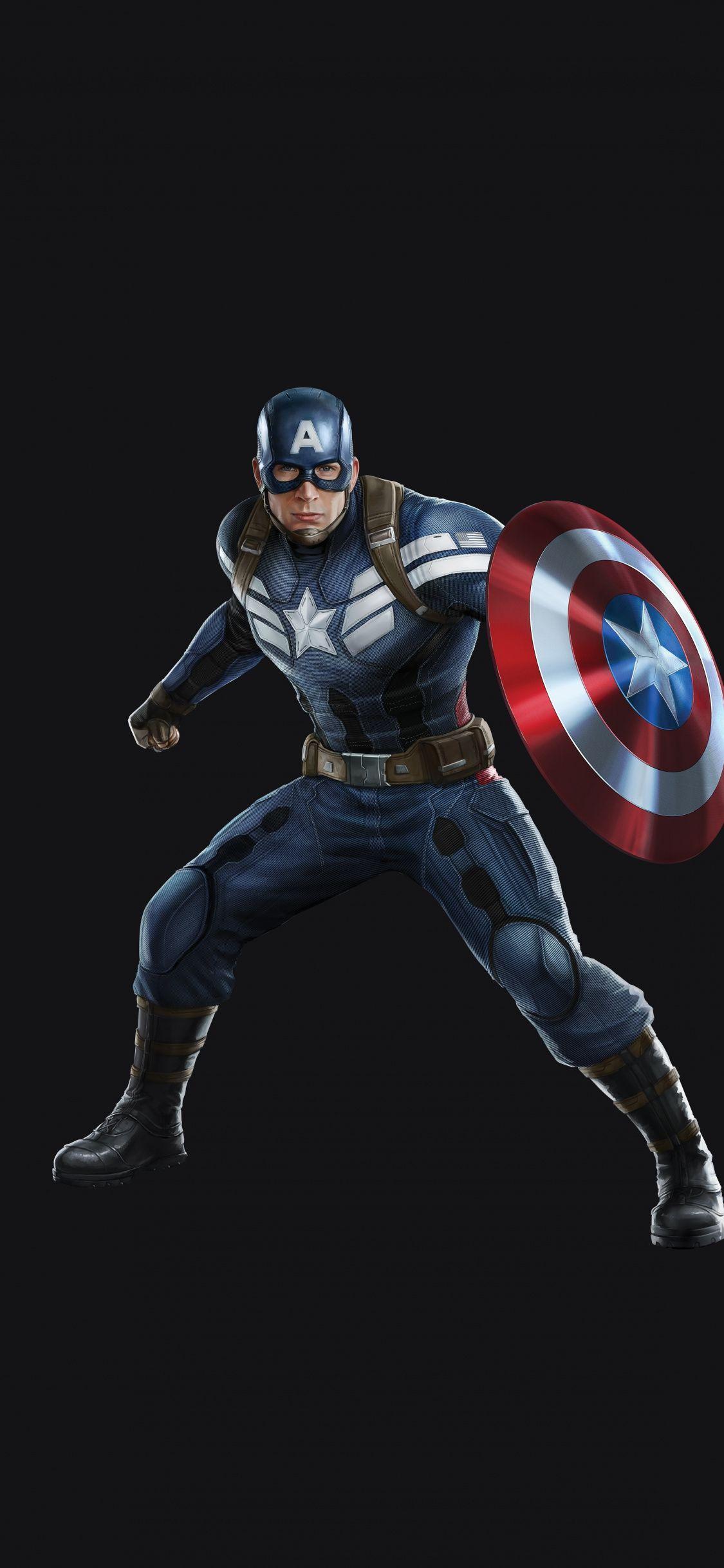 1125x2436 Download 1125x2436 wallpaper captain america, superhero, marvel
