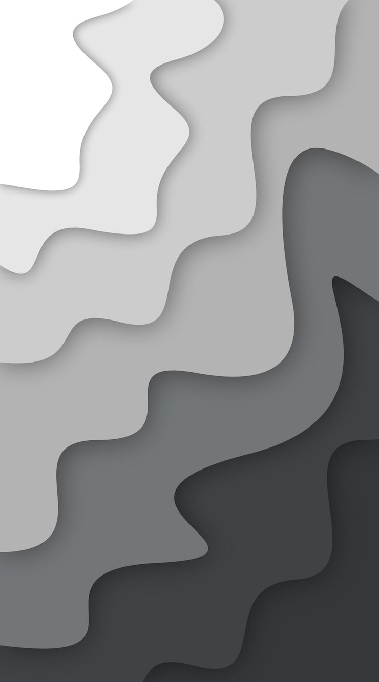 740x1332 Minimalist gray white wallpaper Image