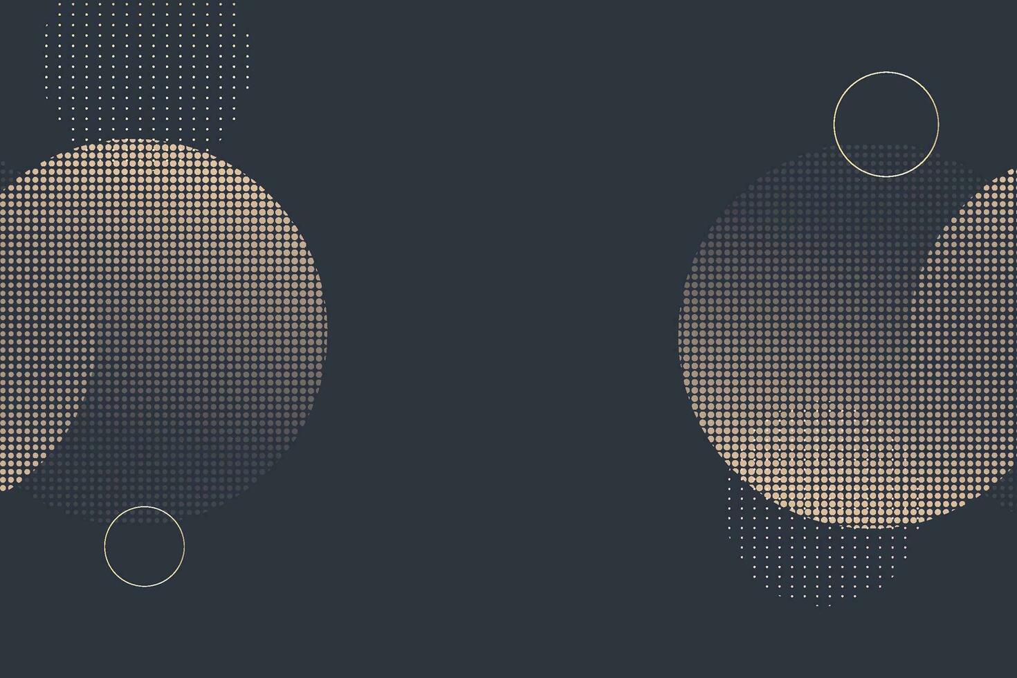 1470x980 3D Vector Circles Minimalist Black Abstract Background With Blurred Effect. Circular Composition Dark Gray Minimalism Style Wallpaper. Dark Grey Technology Pattern Blank Backdrop For Business