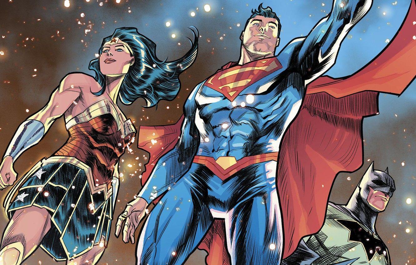 1332x850 Wallpaper batman, superman, comics, heroes, justice league, wonder Woman image for desktop, section фантастика