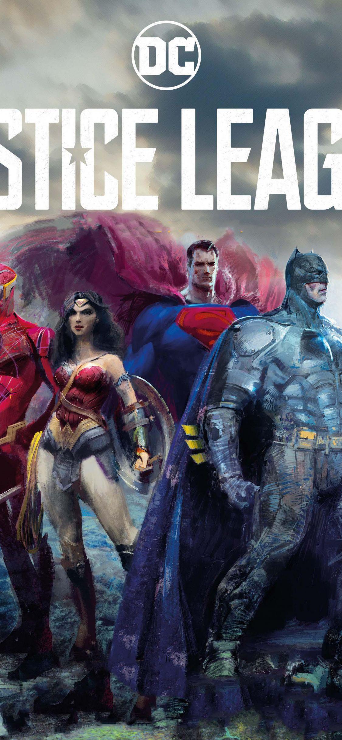 1125x2436 Download 1125x2436 wallpaper justice league, movie, fan artwork
