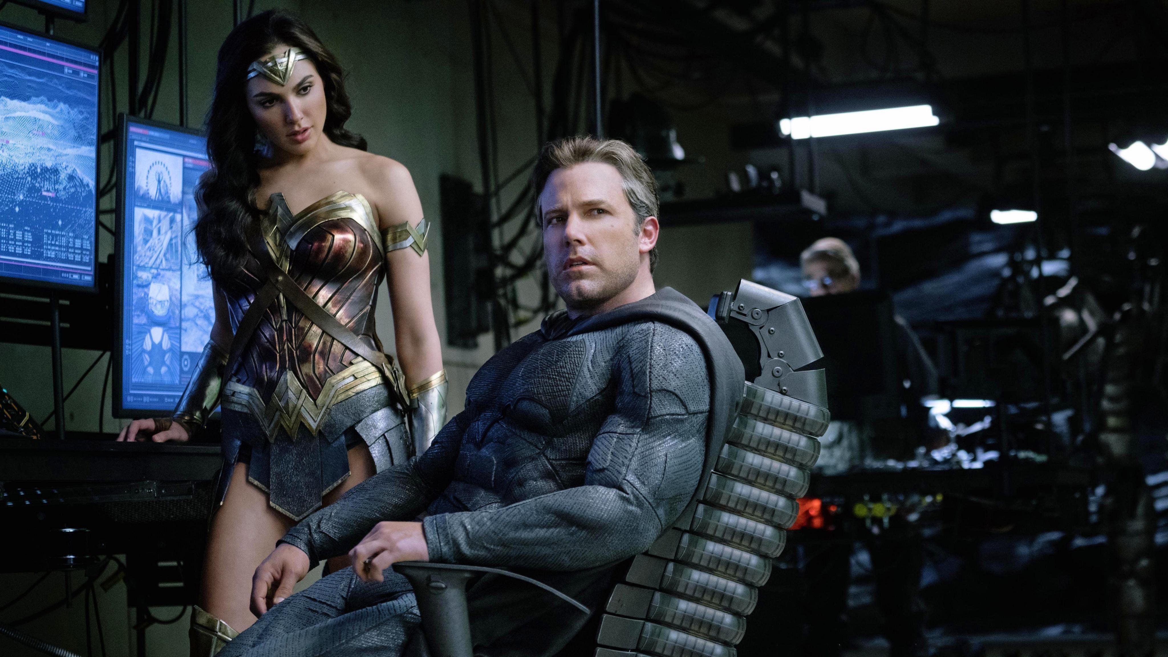 4096x2304 Wonderwoman movie clip, Wonder Woman, Gal Gadot, Batman, Ben