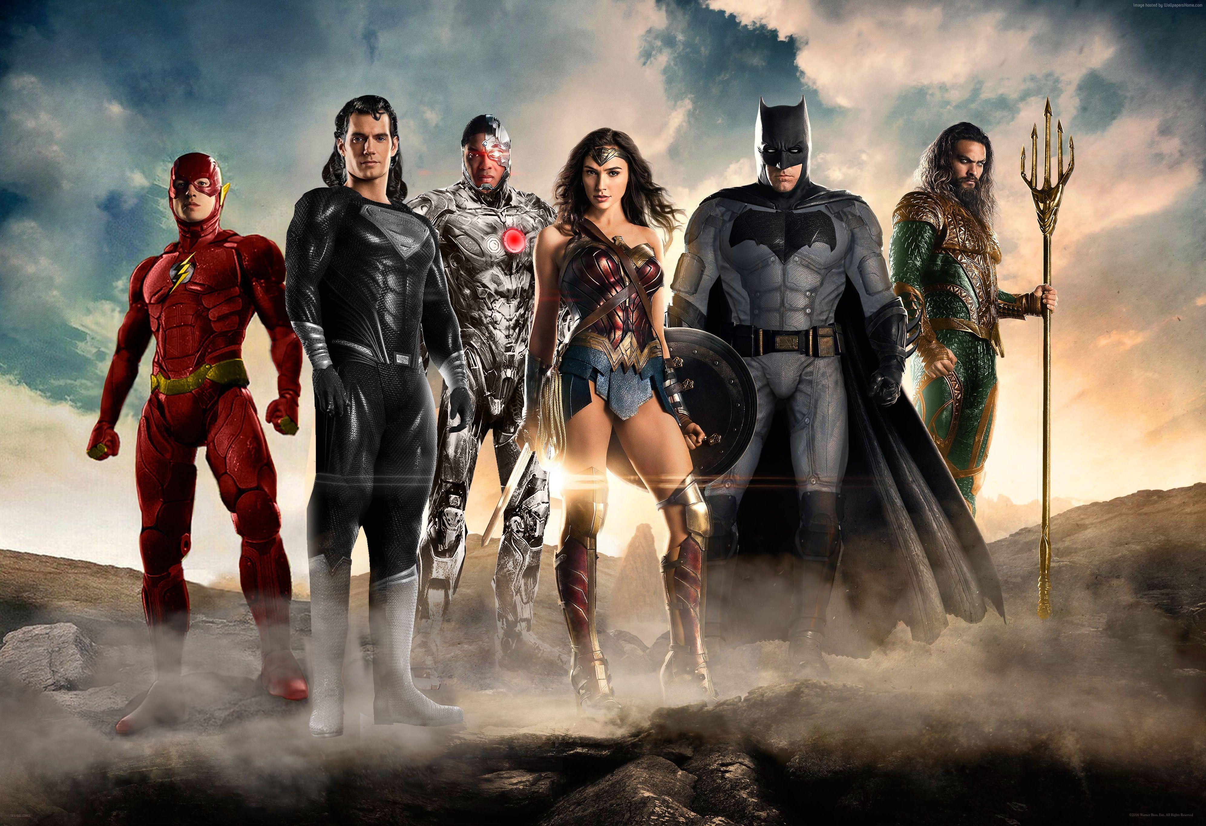 3986x2730 #superhero, #superman, #Justice League, #Wonder woman