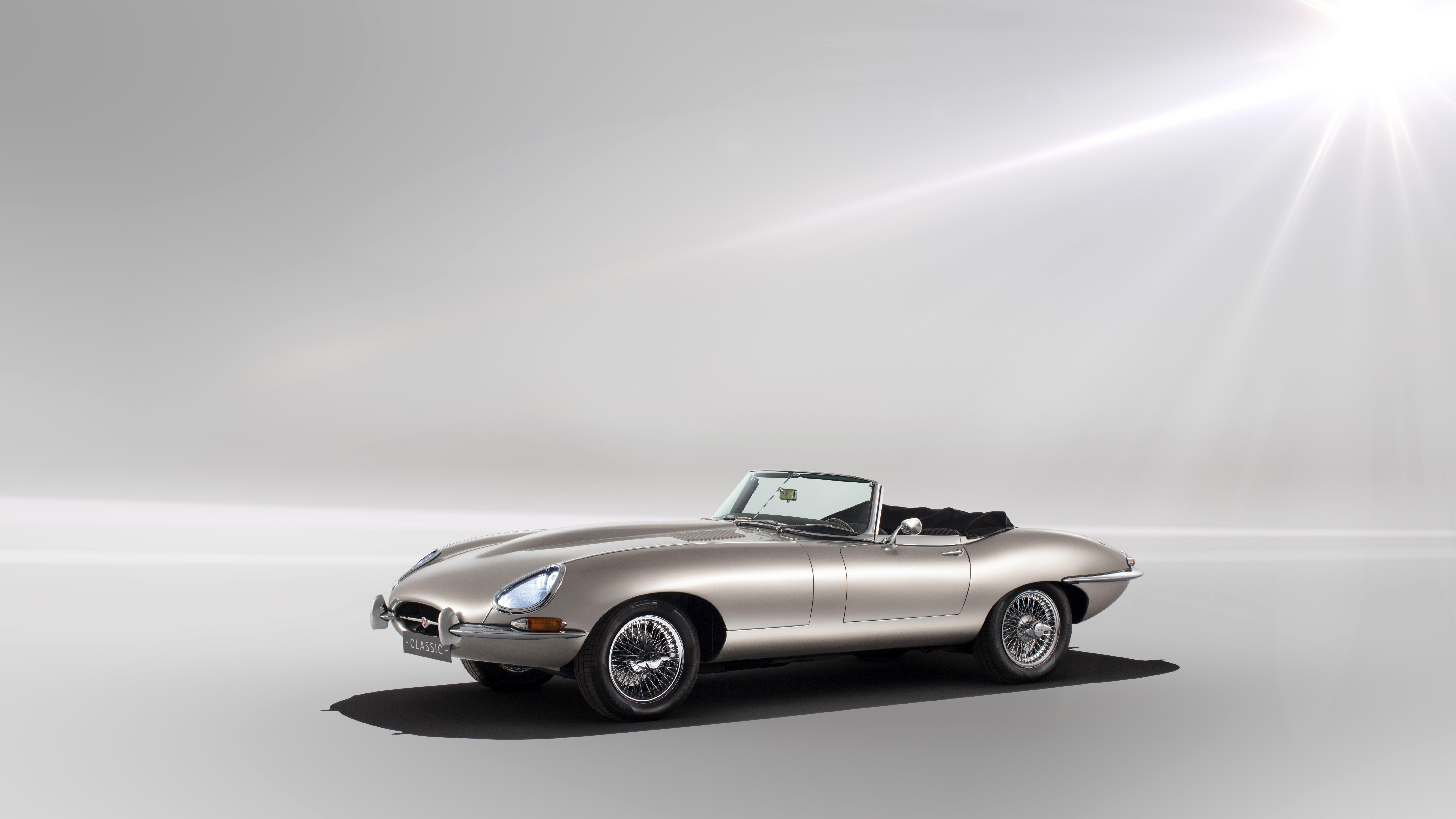 7680x4320 Jaguar E Type, Jaguar E Type Zero, Jaguar, Sports Car, Electric