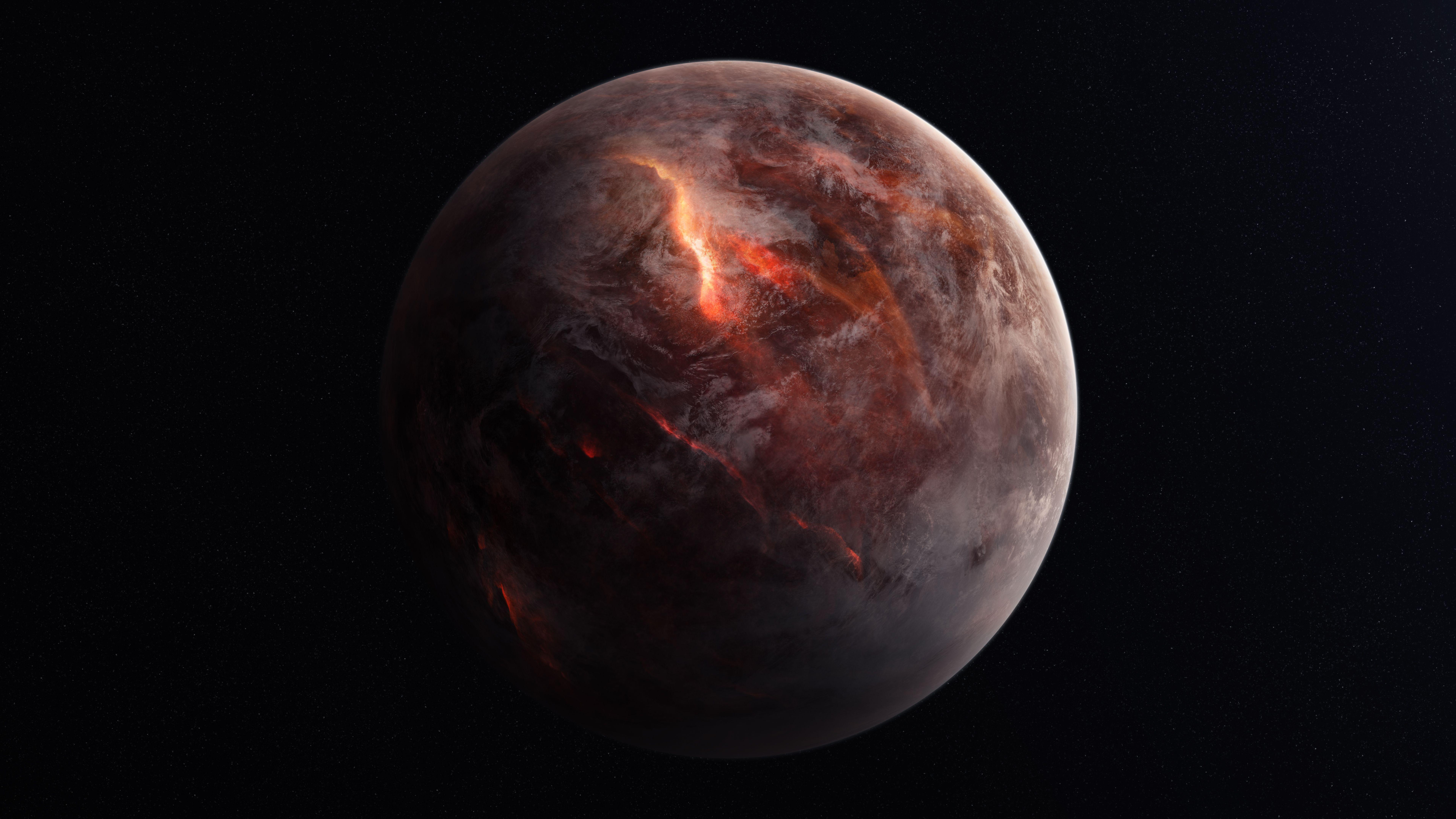 7680x4320 #Destruction, K, K, #Planet. Galaxy space wallpaper