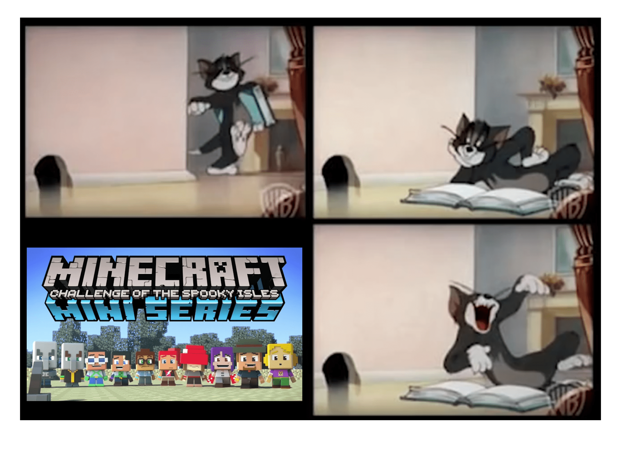 2048x1536 Tom and Jerry x Minecraft Mini Series 2 Blank Template