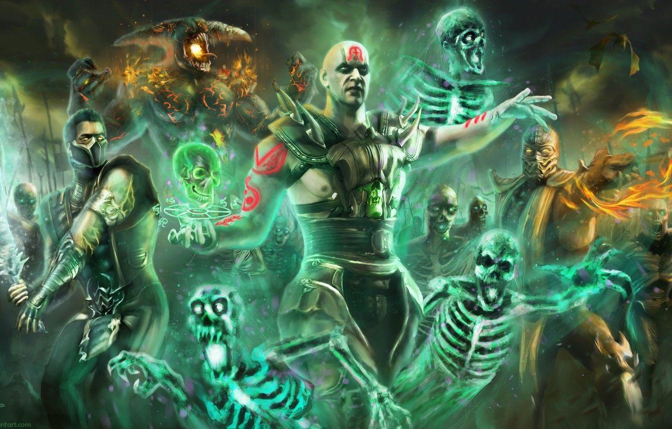 1332x850 Wallpaper Undead, Army, Scorpion, Sub Zero, Skeleton, Necromancer
