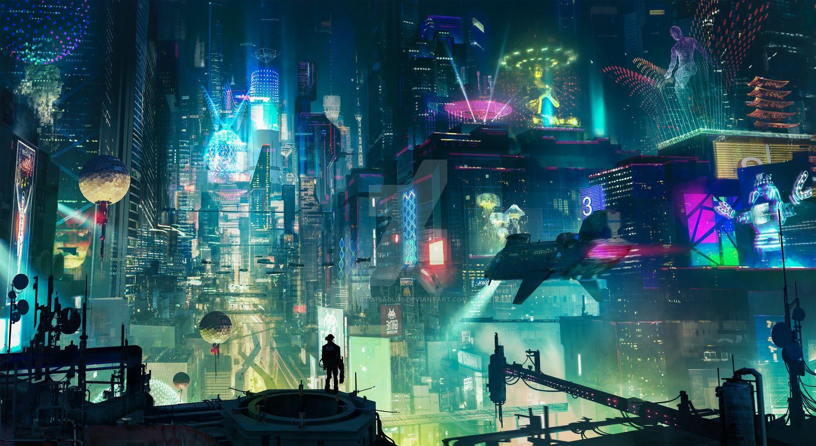1600x875 My favorite cyberpunk wallpaper: Cyberpunk City