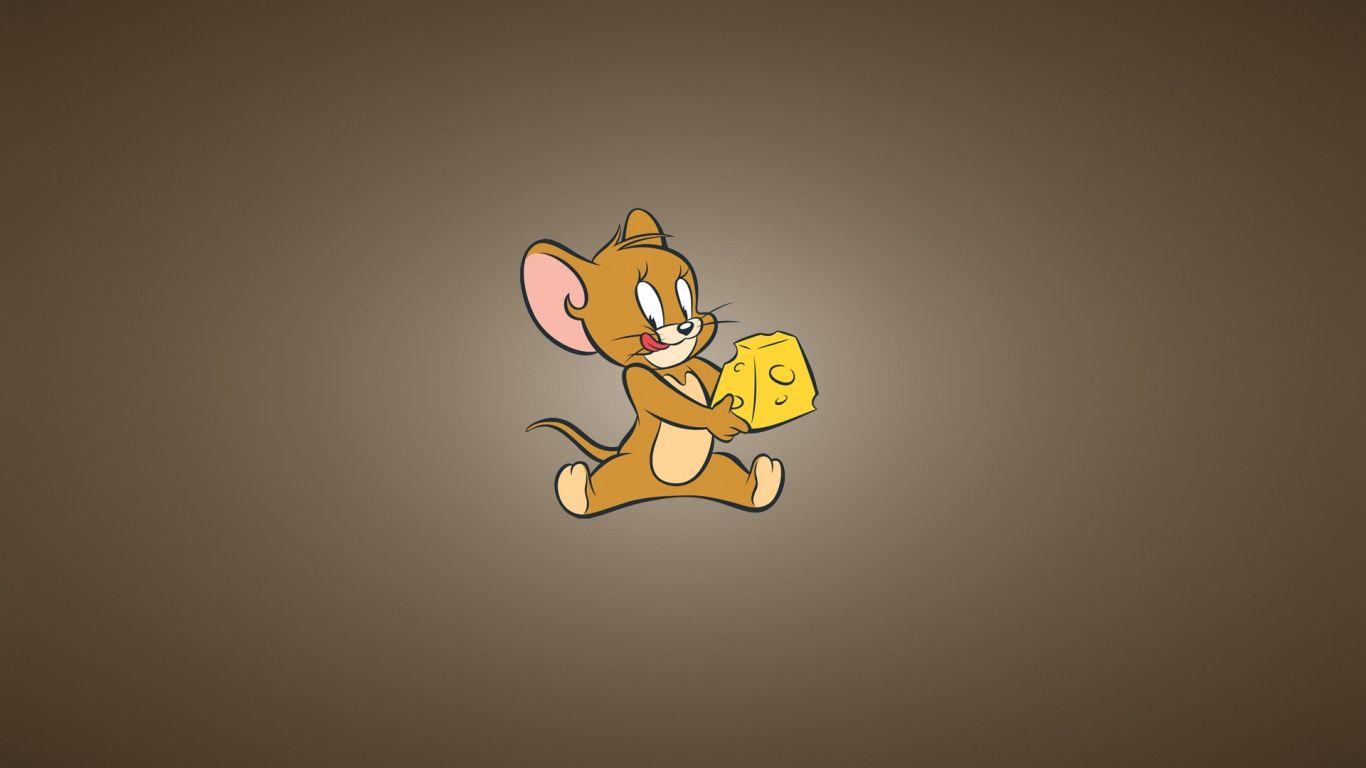 1366x768 Wallpaper tom and jerry, cheese, mouse, minimalism. Tom and jerry wallpaper, Tom and jerry, Cartoon wallpaper