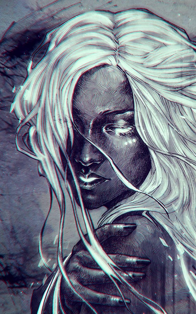 800x1280 Download wallpaper 800x1280 girl, art, face samsung galaxy note gt