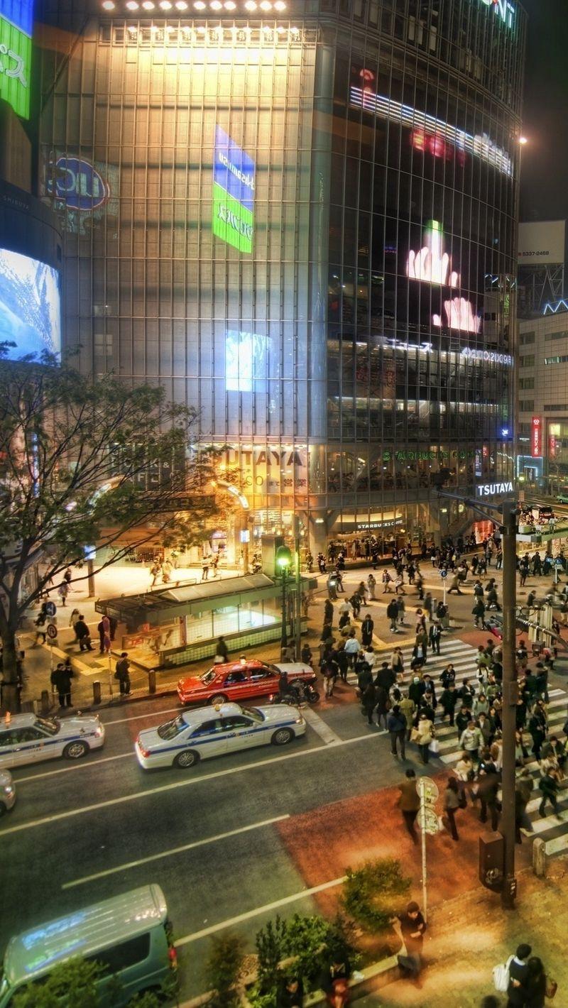 800x1420 Download wallpaper 800x1420 intersection, asia, japan, tokyo, street