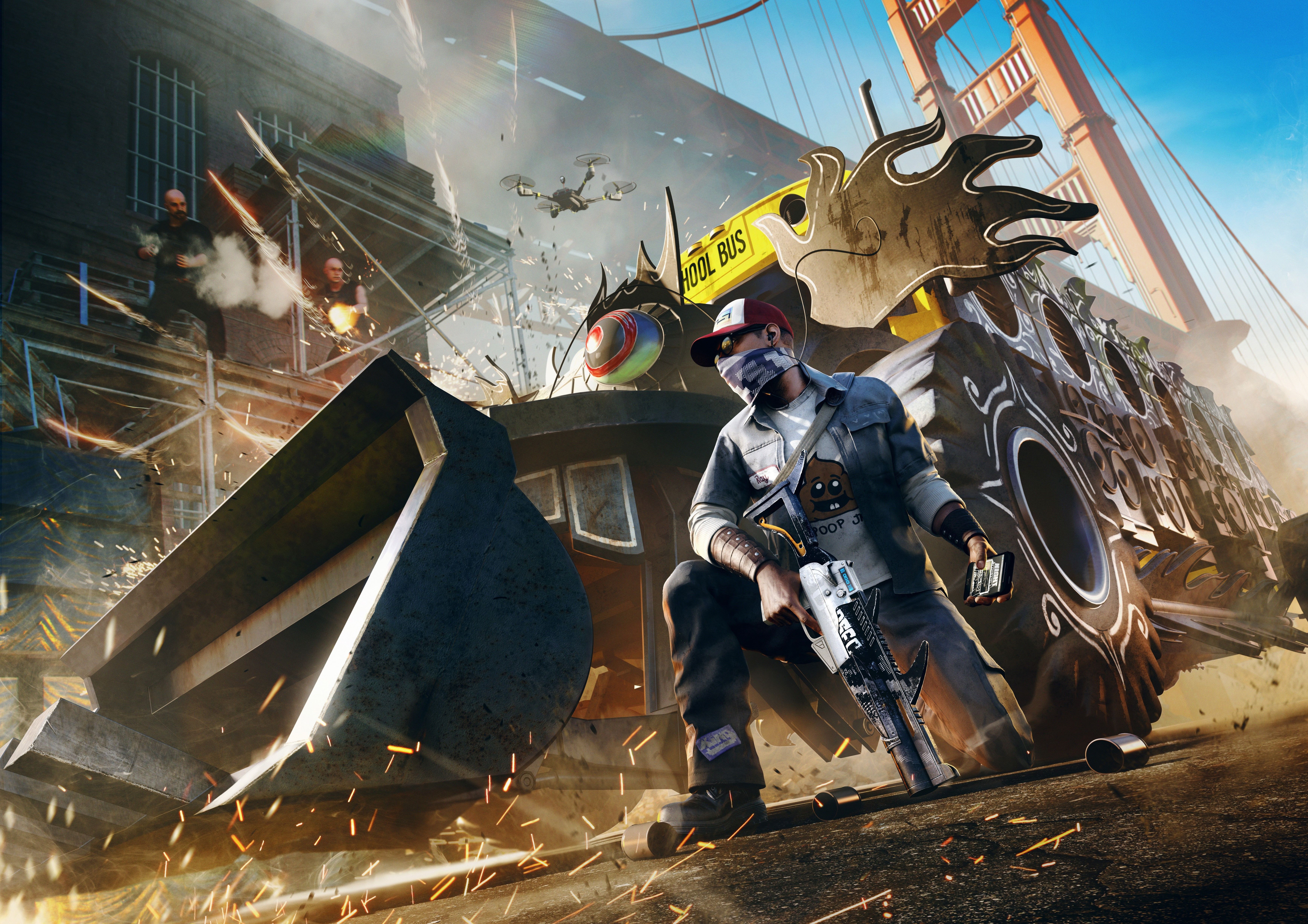 6944x4908 4K, 5K, 6K, Marcus Holloway, Watch Dogs Men, HD Wallpaper