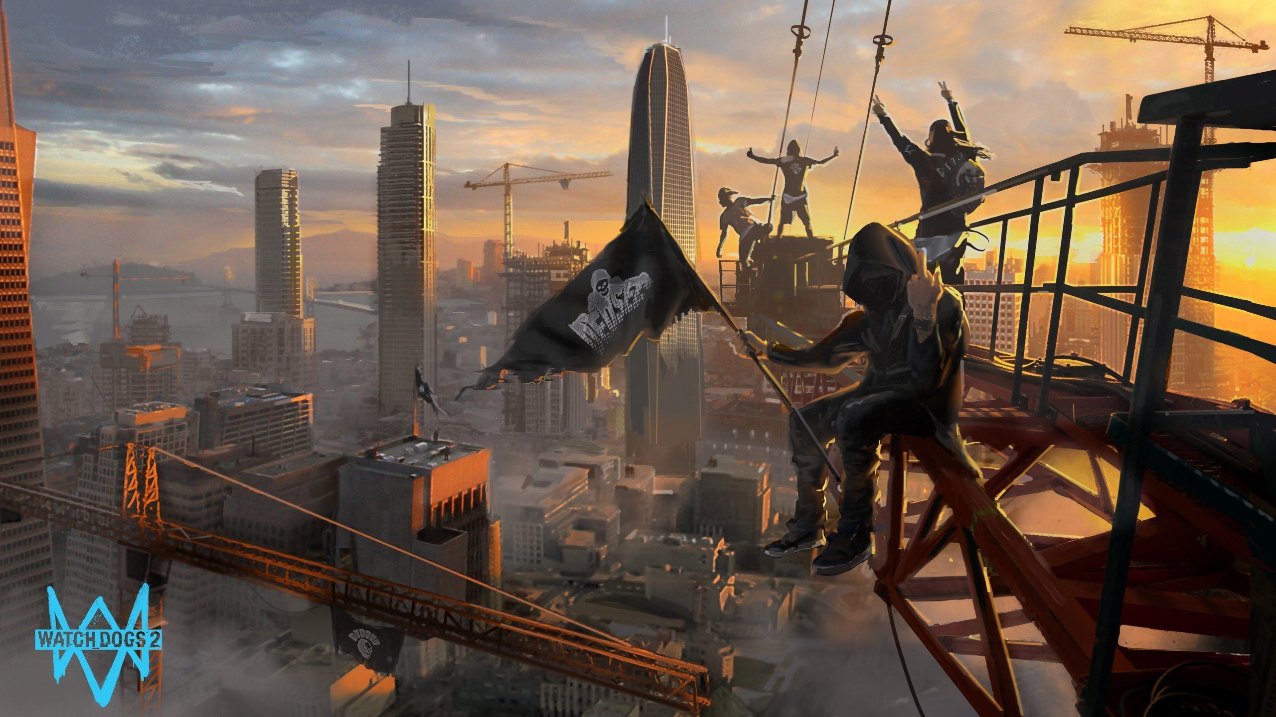 2560x1440 Wallpaper game, Ubisoft, San Francisco, phone, Marcus, Marcus Holloway, Watch Dogs DedSec for mobile and desktop, section игры, resolution 2560x1440