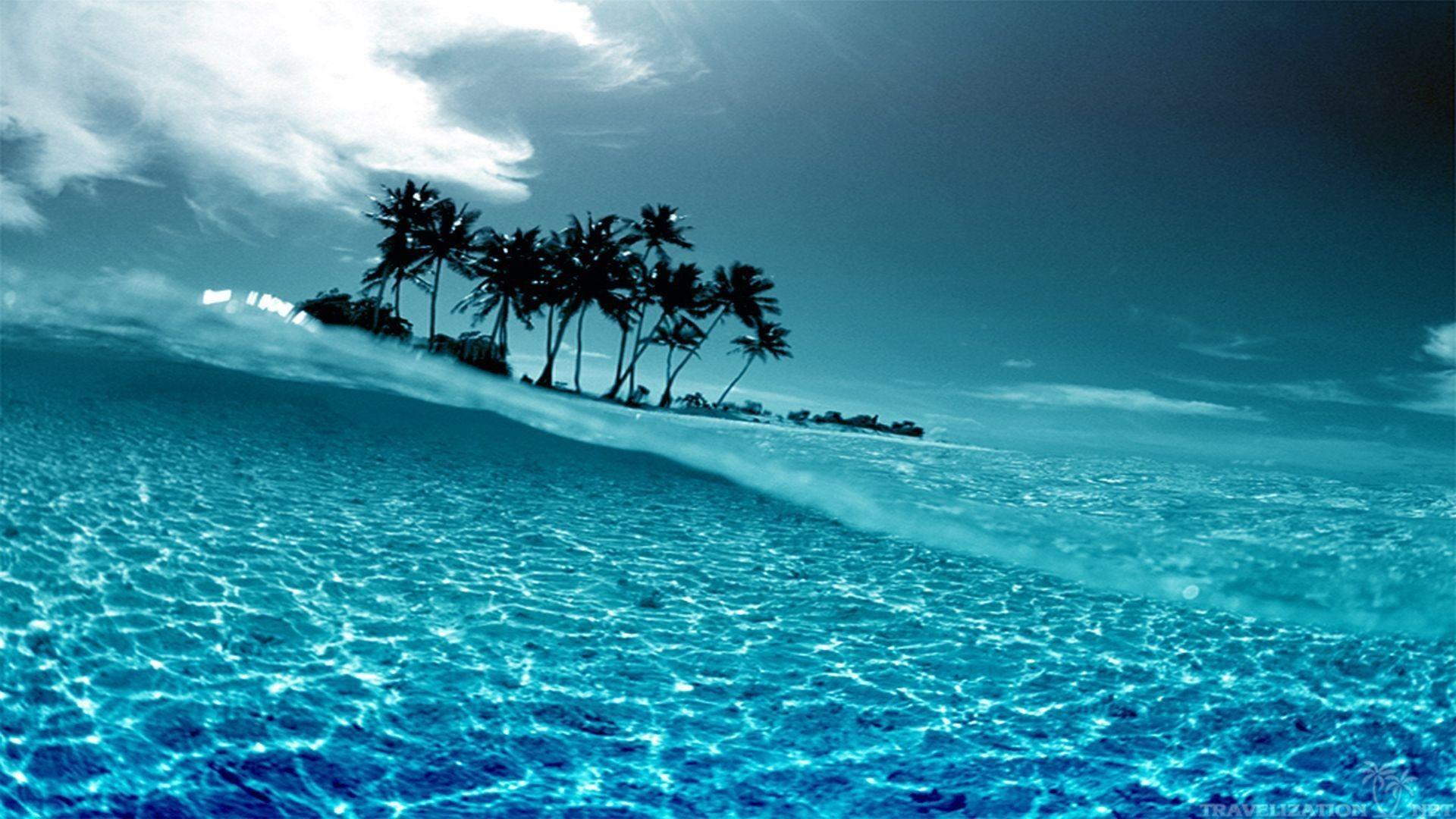 1920x1080 Canvas Chairs On Tropical Island HD Desktop Wallpaper