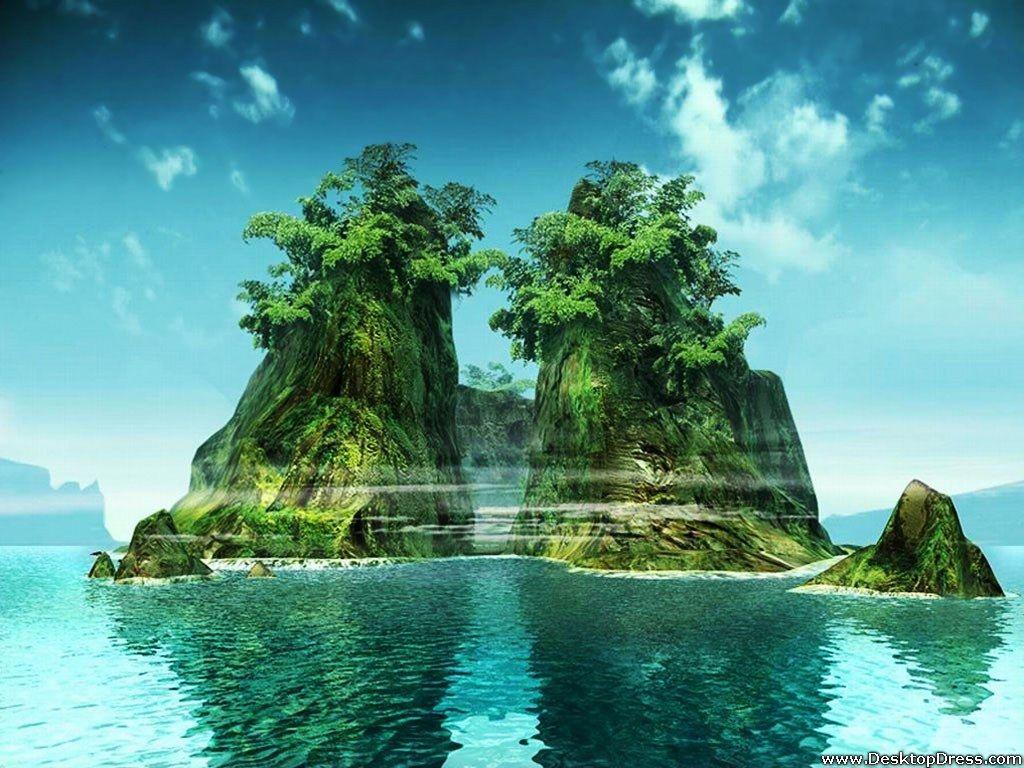 1024x768 Desktop Wallpaper Natural Background Island