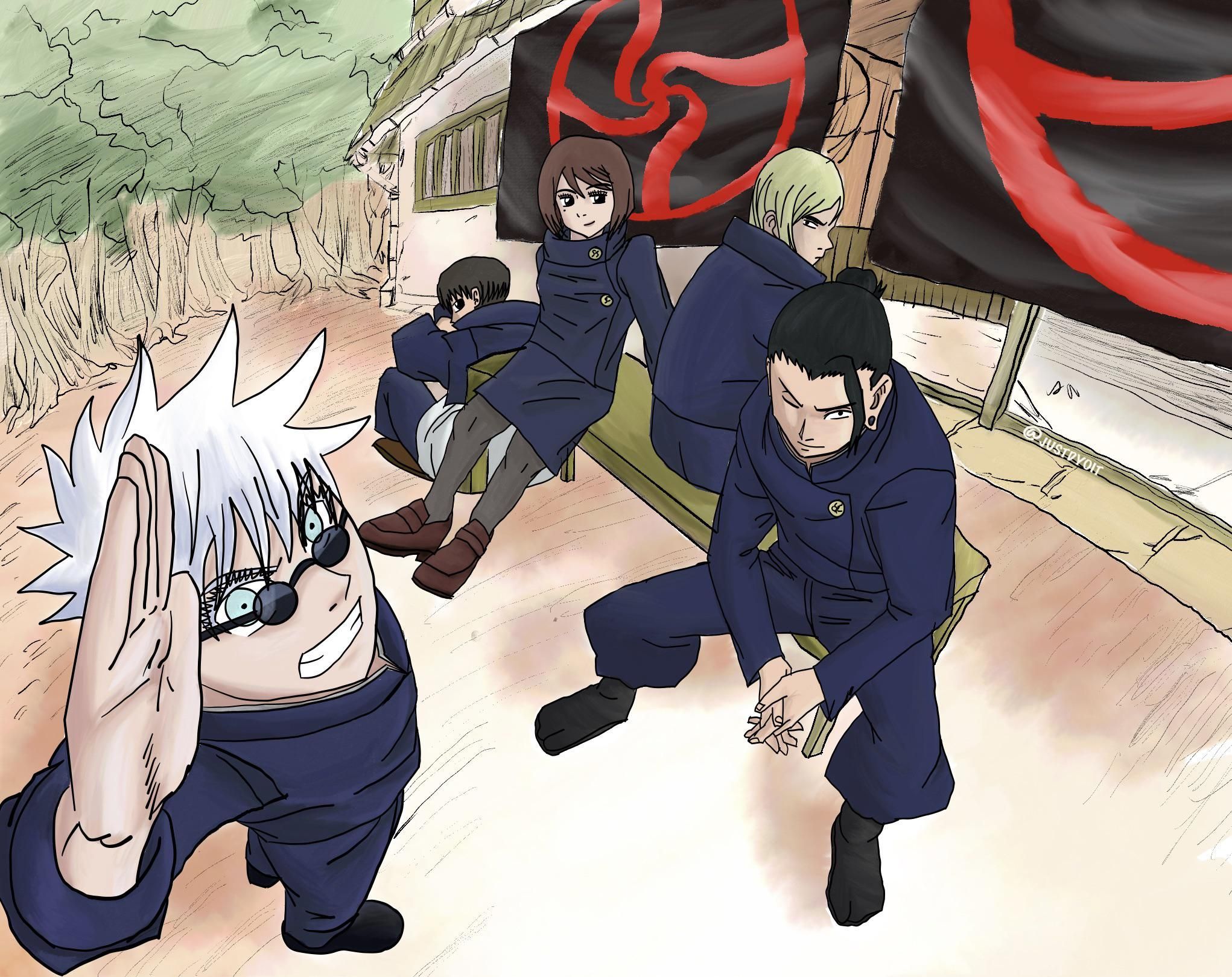 2042x1620 Fanart of the Hidden Inventory Gang