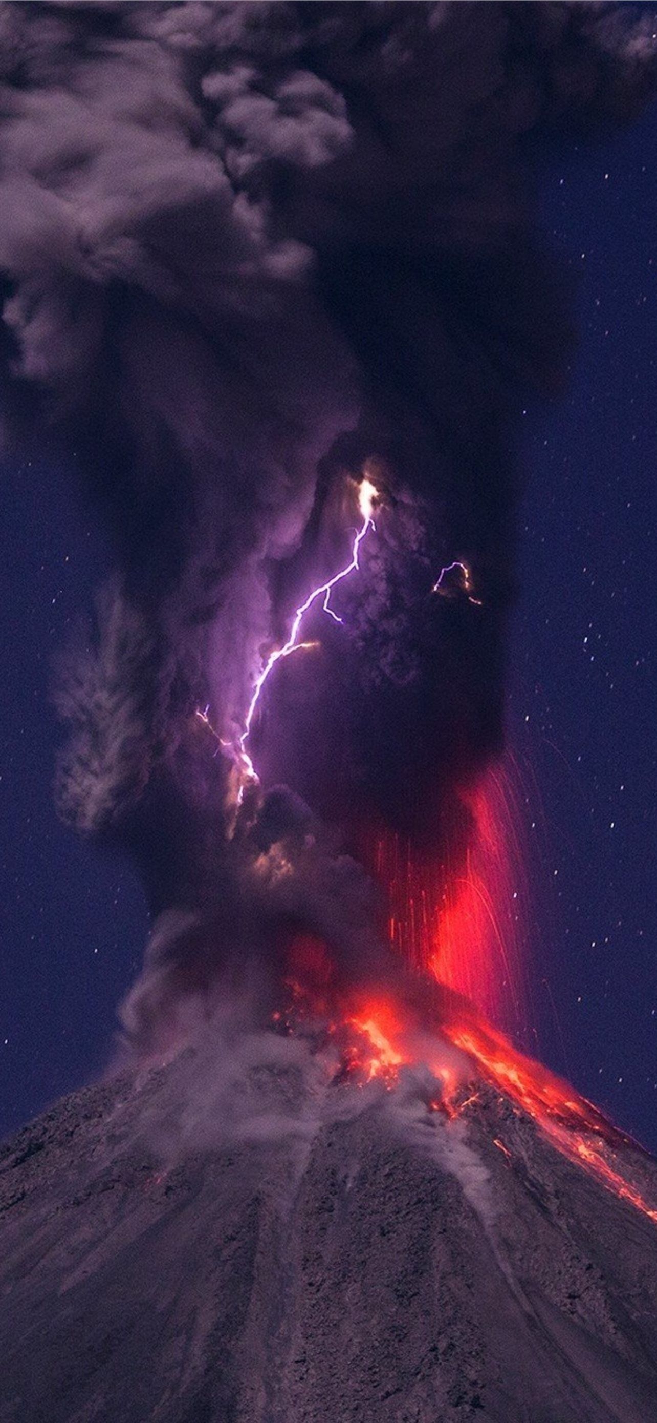 1284x2778 Volcano Eruption Sony Xperia X XZ Z5 Premium HD 4k. iPhone Wallpaper Free Download