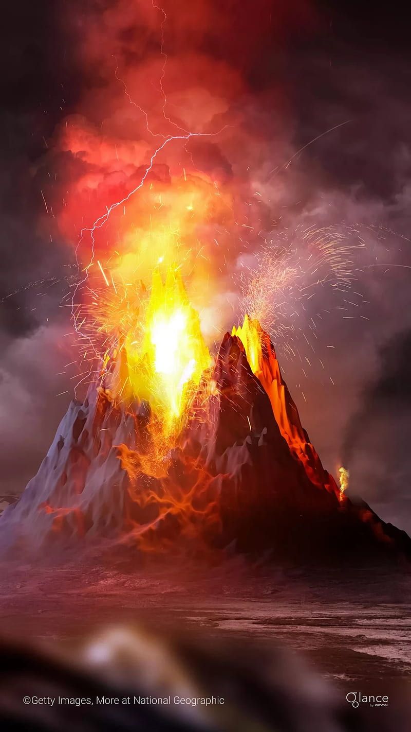 800x1422 Volcano, chile, eruption, fire, lava, mountain, nebula, nova, relaxation, super, HD phone wallpaper