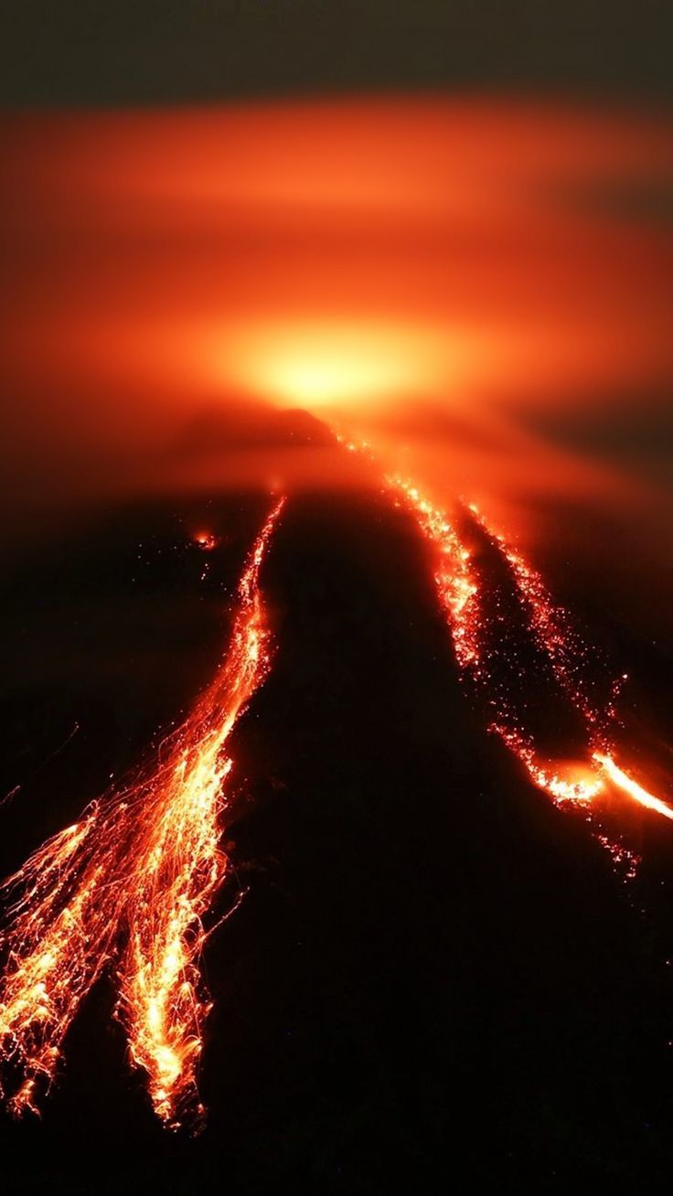 736x1308 Volcanic Eruption Wallpaper