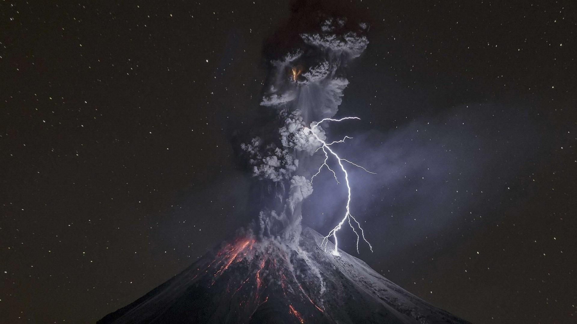 1920x1080 Volcanic eruption Vulcano eruption, Mexico