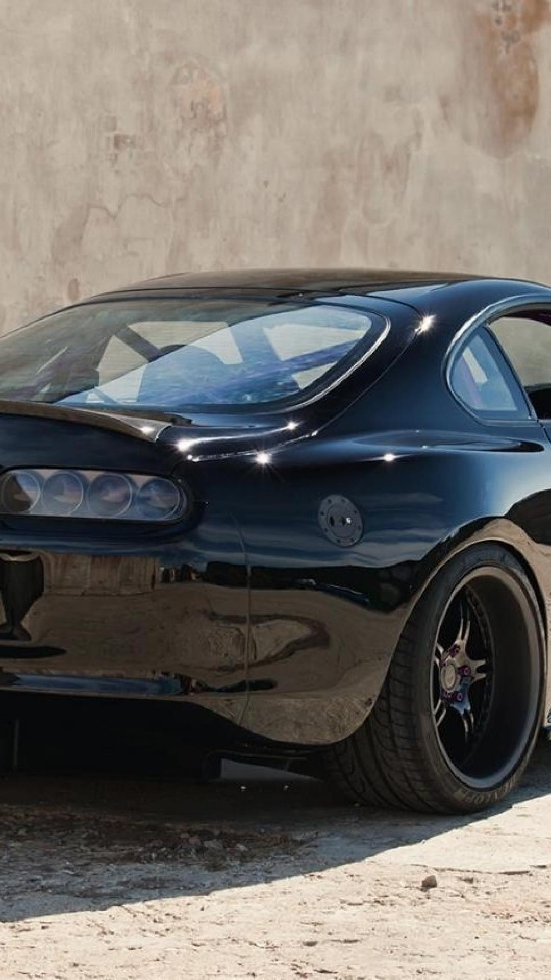 1080x1920 Toyota Supra Blacked Out Wallpaper & Background