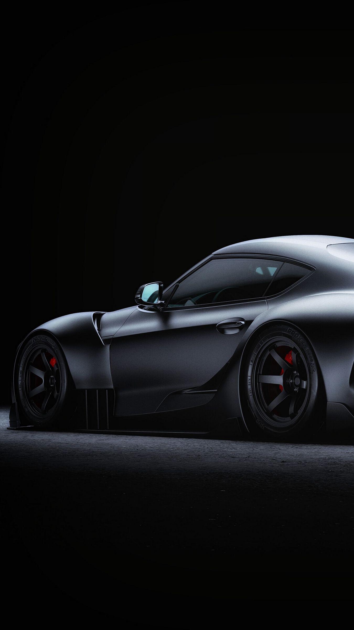 1350x2400 Download wallpaper 1350x2400 toyota supra, toyota, sportscar, gray