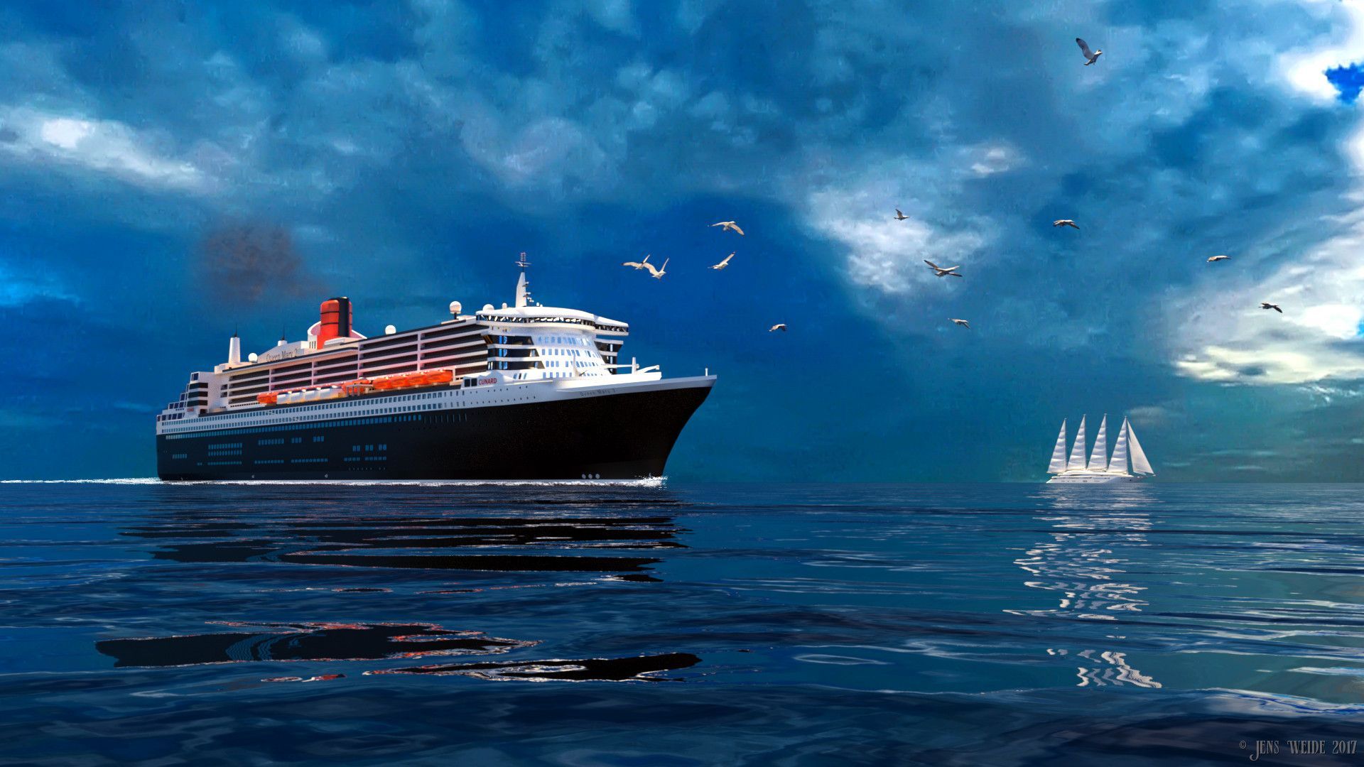 1920x1080 RMS Queen Mary 2