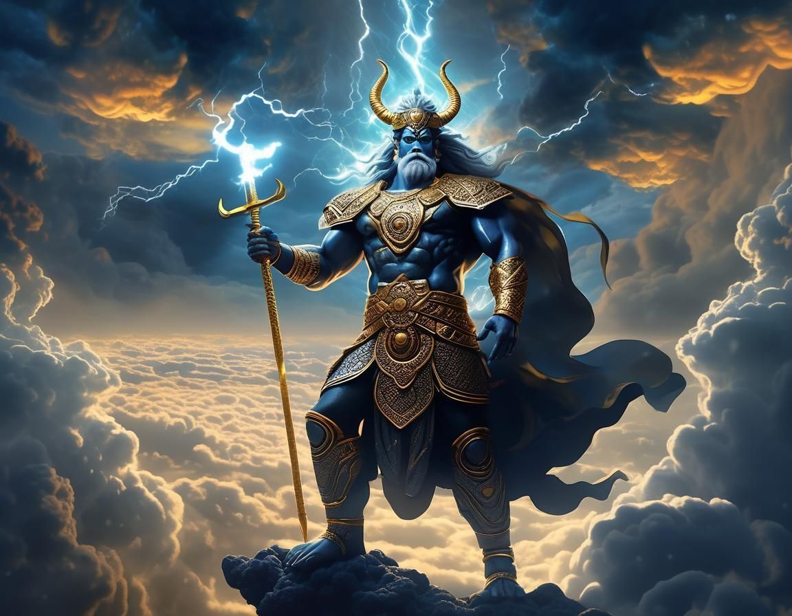 1152x896 Lord Indra god of thunder and lightning ⚡