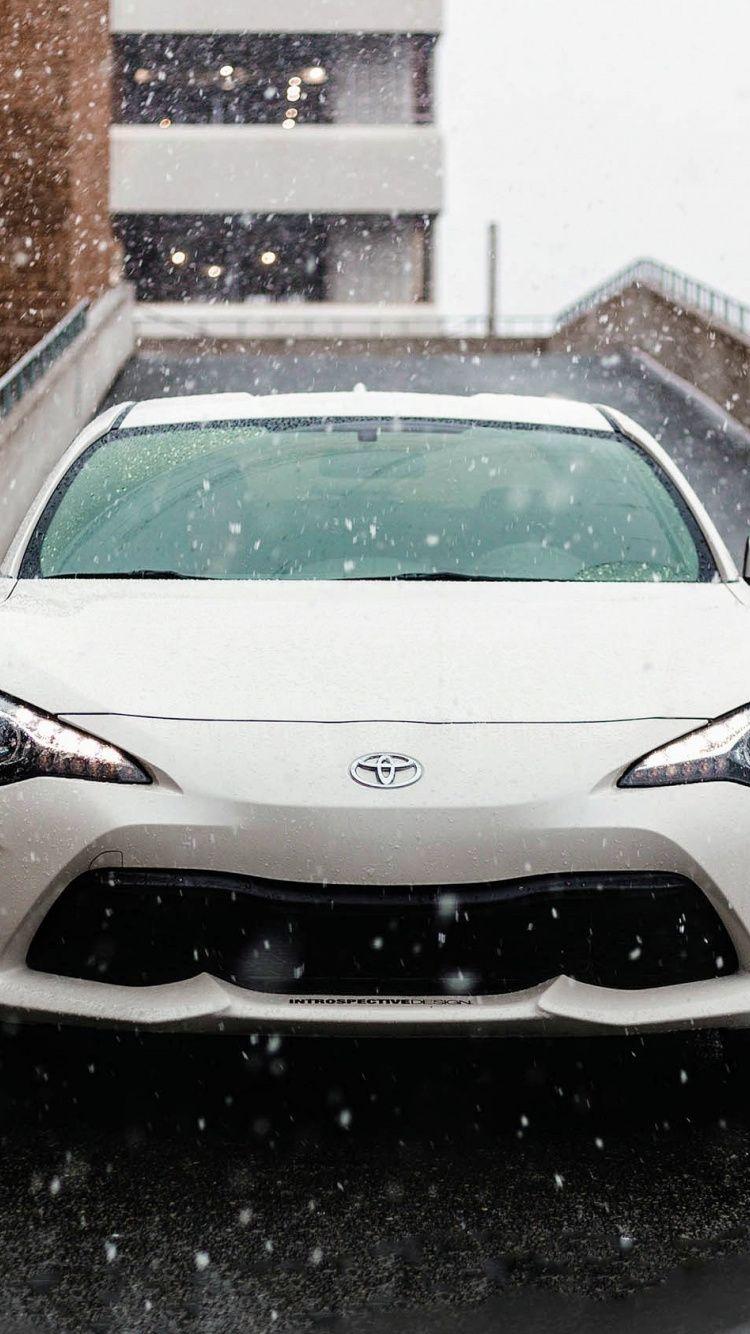 750x1334 Download 750x1334 wallpaper white toyota supra, sedan, iphone 7