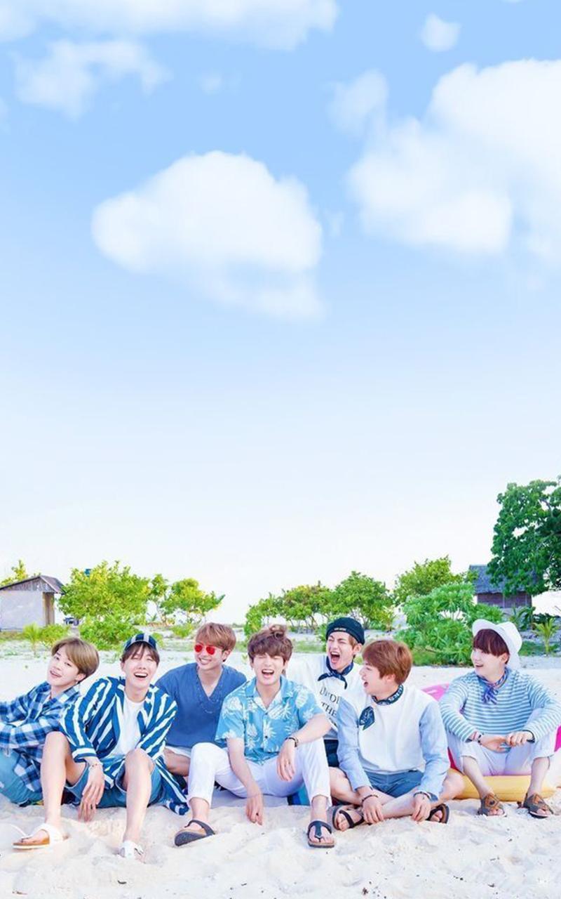 800x1280 BTS Summer Wallpaper