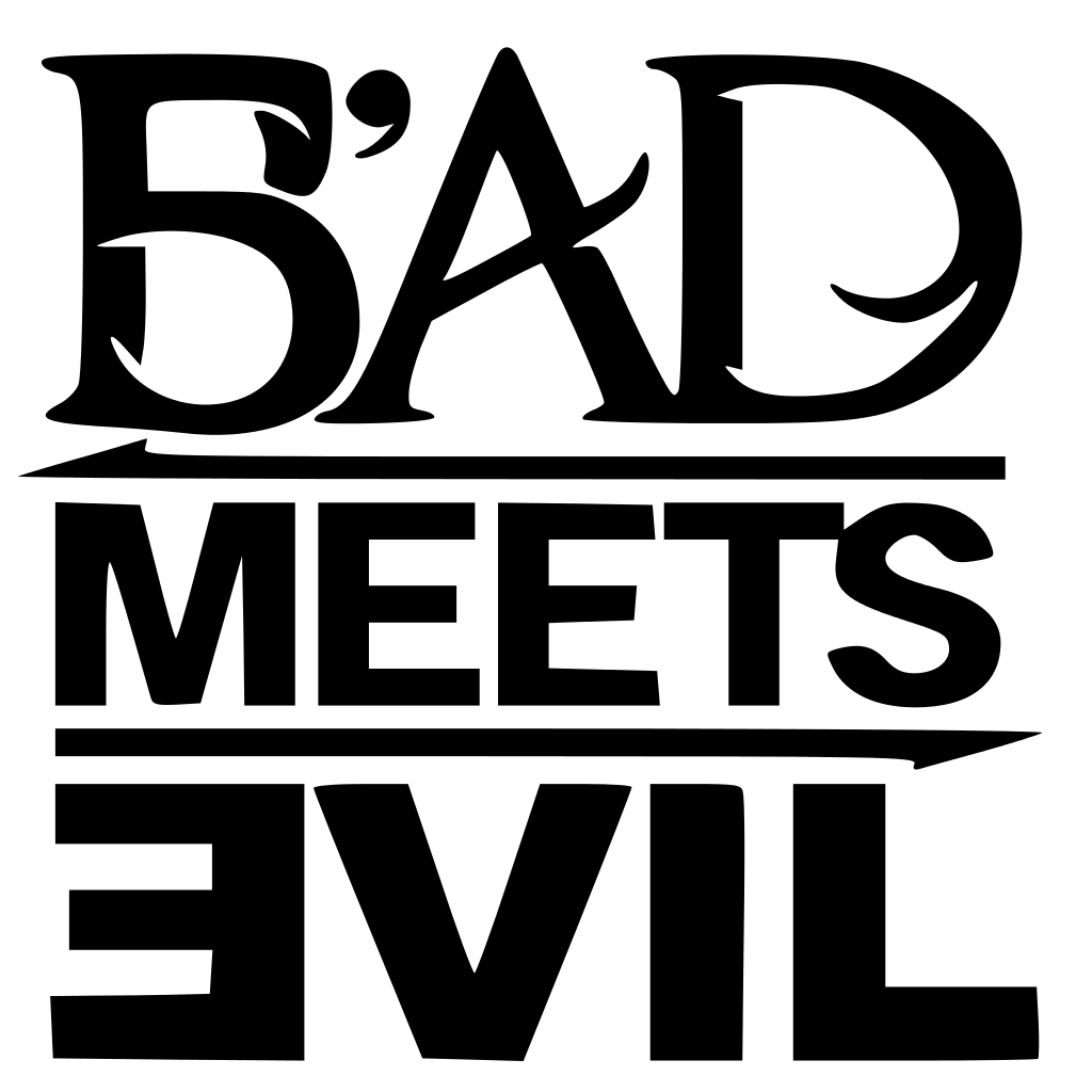 Bad meets. Bad meets Evil. Группа Bad meets Evil. Evil лого. Эмблема Bad meets Evil.