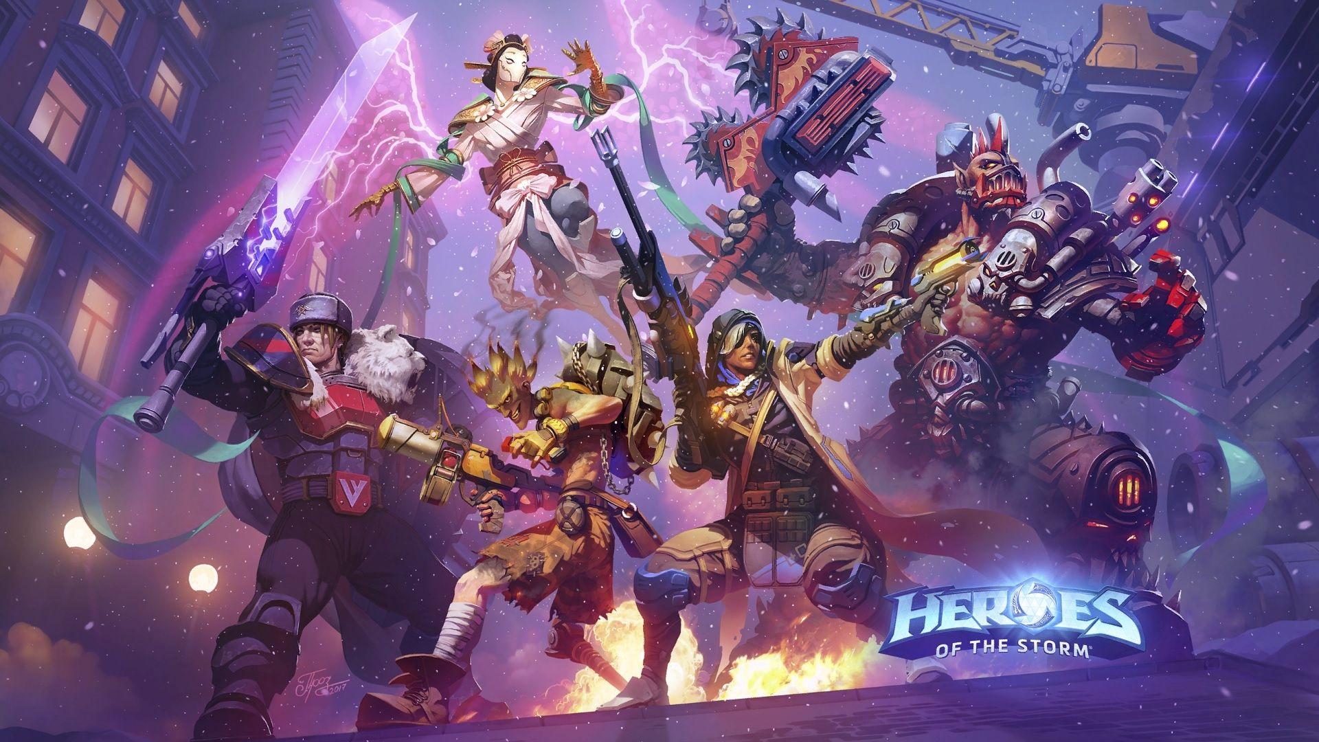 1920x1080 Heroes Of The Storm, Garrosh Hellscream, Ana, Overwatch