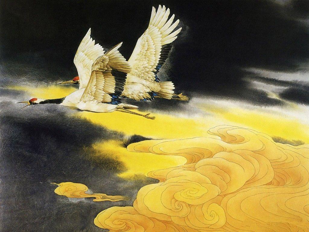 Japanese Crane Wallpapers Top Free Japanese Crane Backgrounds WallpaperAccess