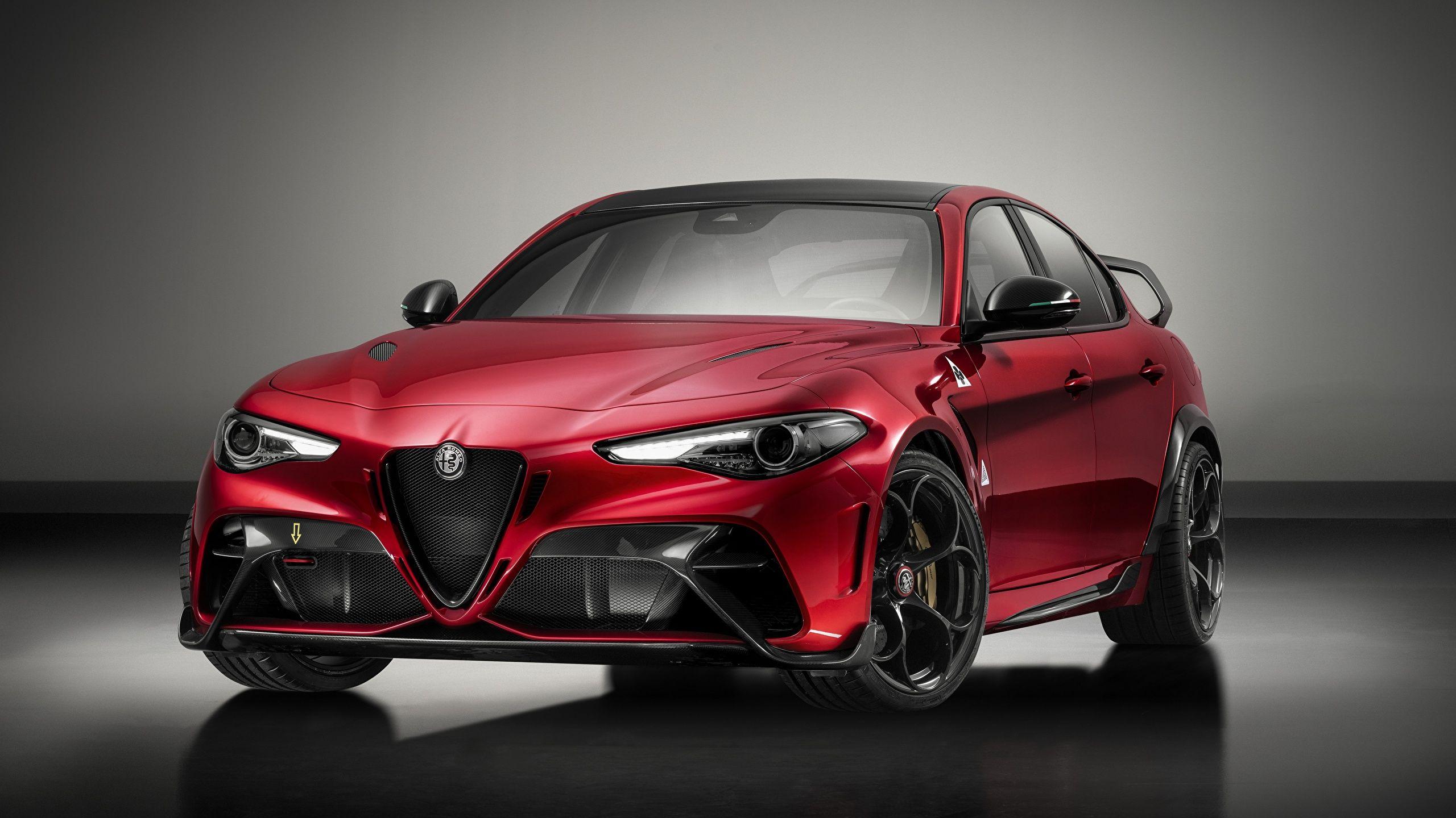 2560x1440 Hình nền Alfa Romeo Giulia, GTAm, 2020 Sedan Red Cars 2560x1440