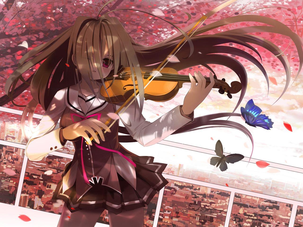 Anime Violin Wallpapers Top Free Anime Violin Backgrounds Wallpaperaccess