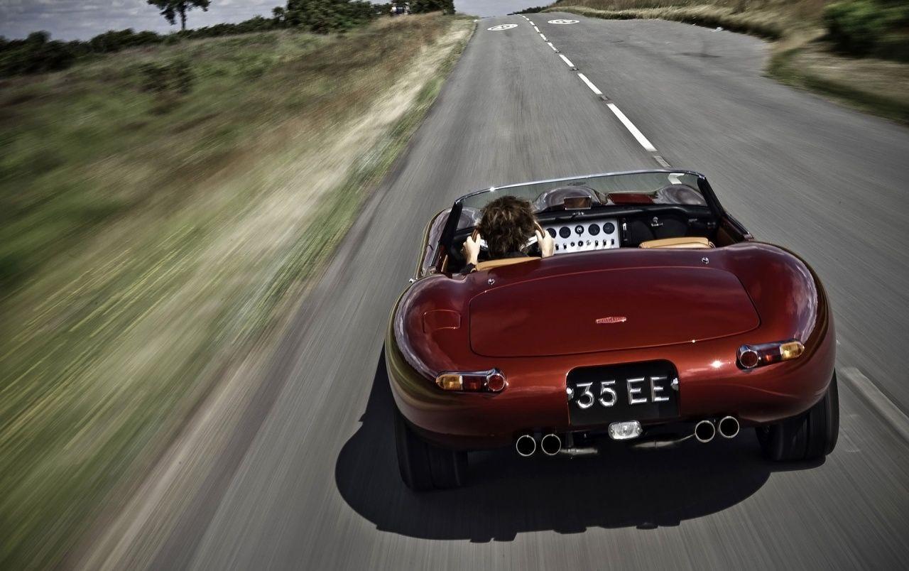 1280x804 Jaguar E type rear wallpaper. Jaguar E type rear
