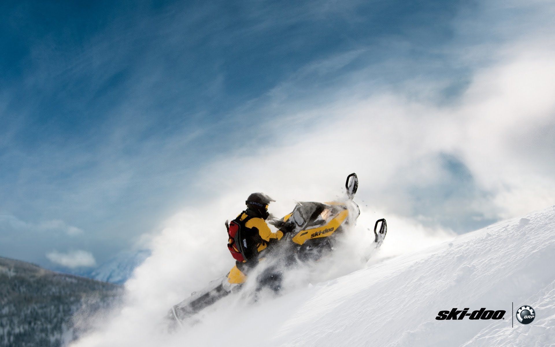 1920x1200 ski doo, Snowmobile, Sled, Ski, Doo, Winter, Snow, Extreme Wallpaper HD / Desktop and Mobile Background