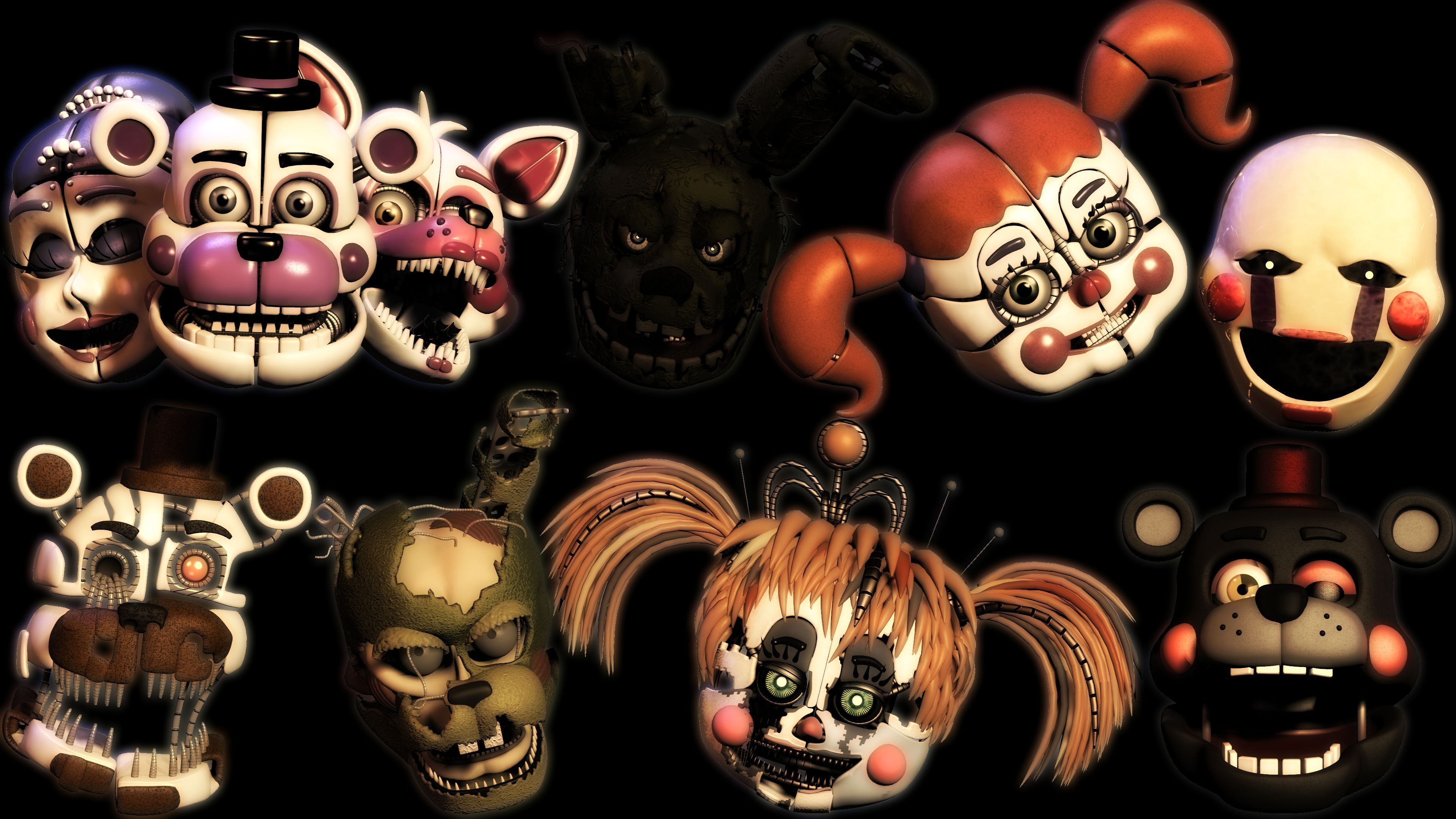 3840x2160 Free Five Nights At Freddy's: Ultimate Custom Night 4K Wallpaper & Desktop HD Background for PC