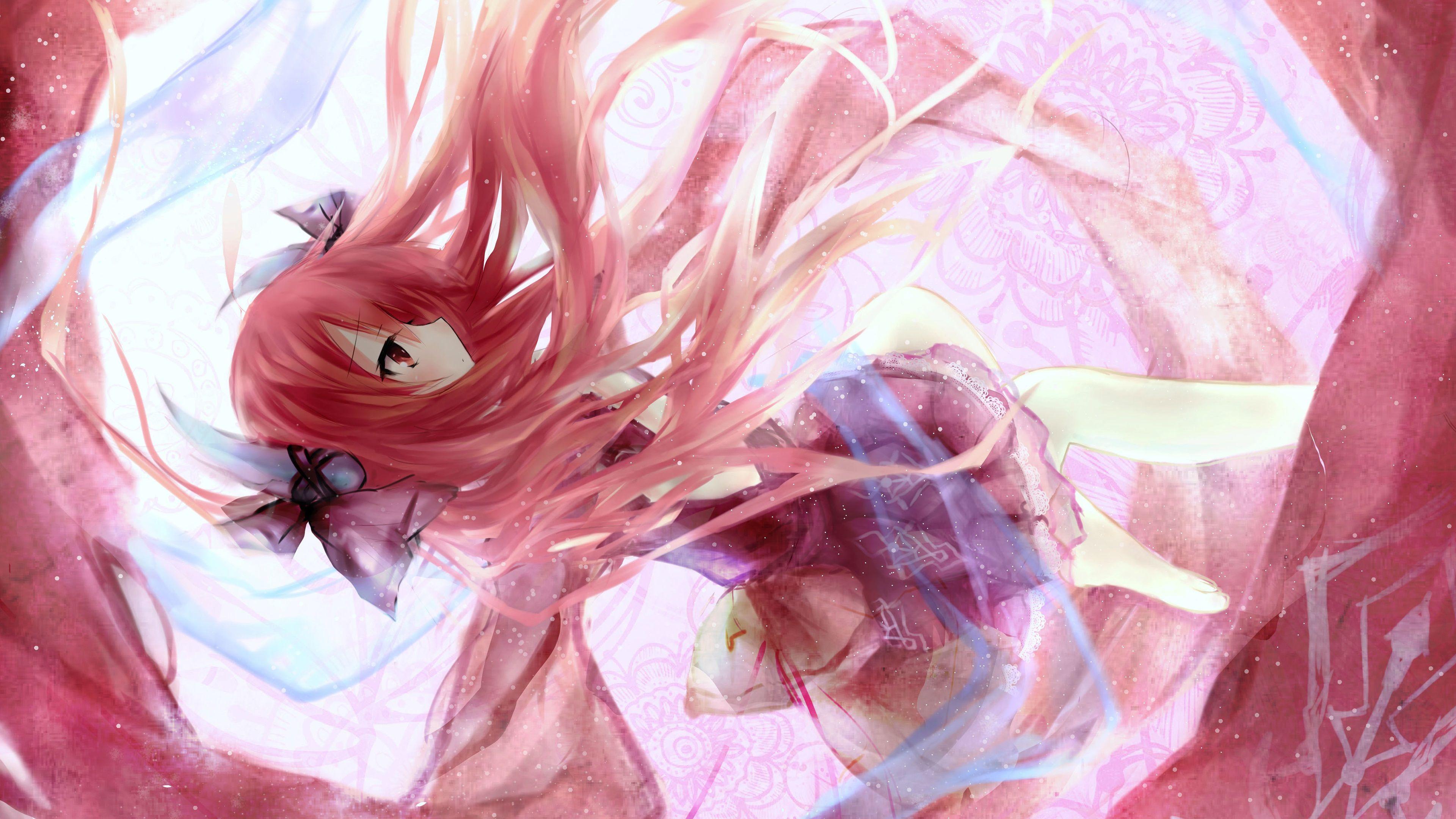 3840x2160 Wallpaper Pink hair anime girl dancing 3840x2160 UHD 4K Picture, Image
