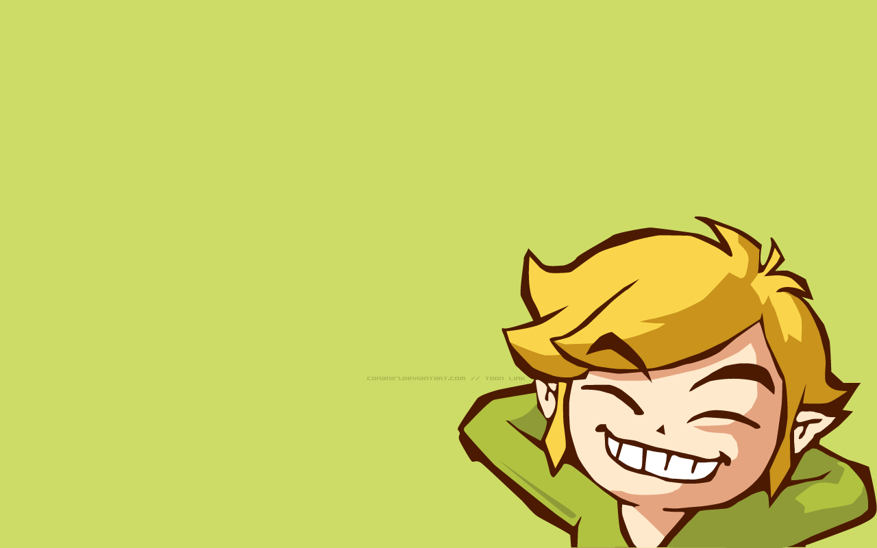 toon link and zelda wallpaper