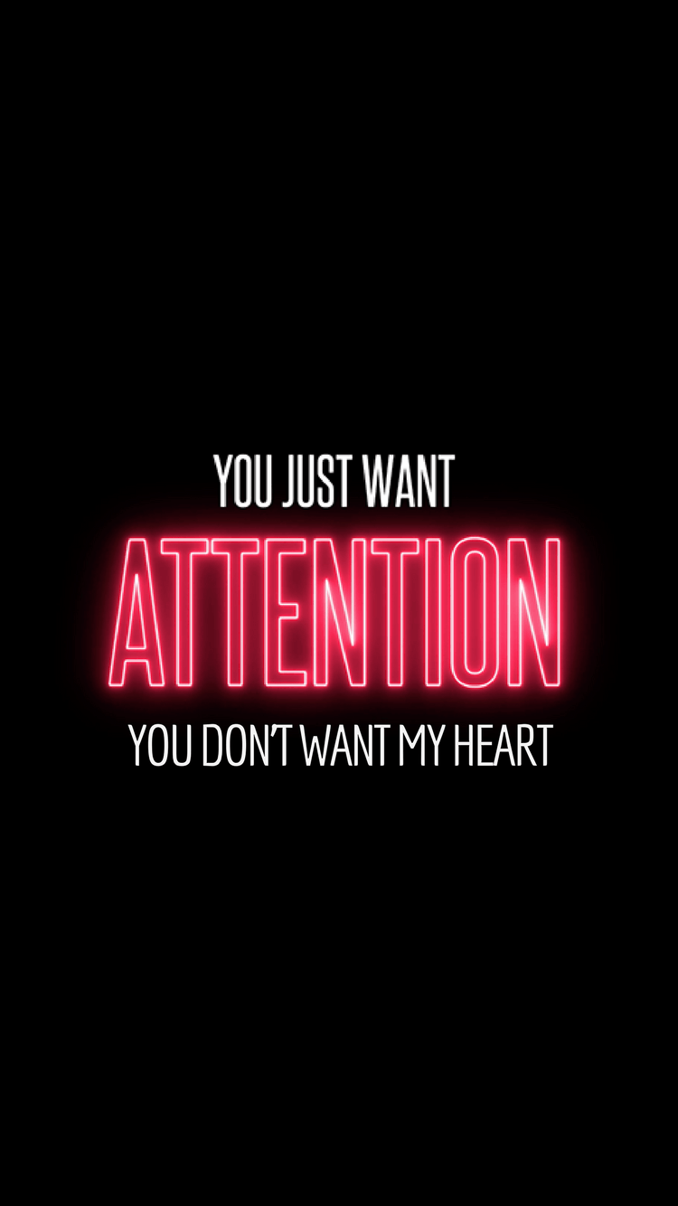 750x1334 Attention Wallpaper