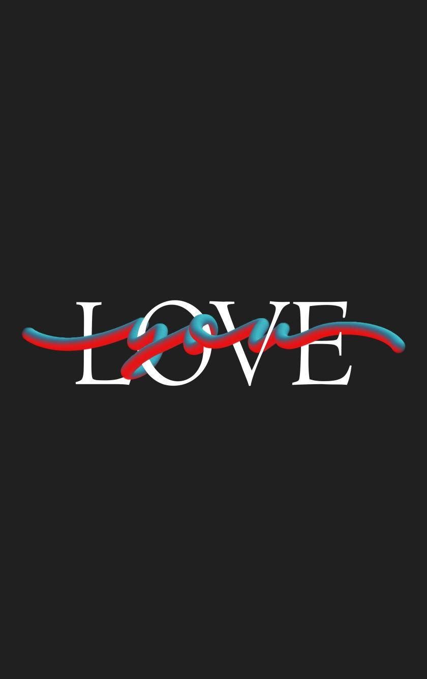 840x1336 Download Typo, love, minimal wallpaper, 840x iPhone iPhone
