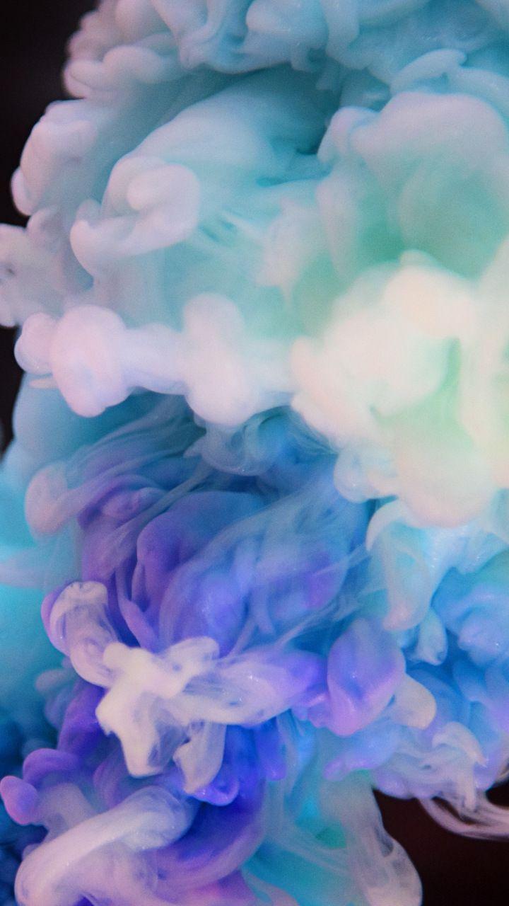 720x1280 Ink clouds, delicate, abstract, 720x1280 wallpaper. Abstract