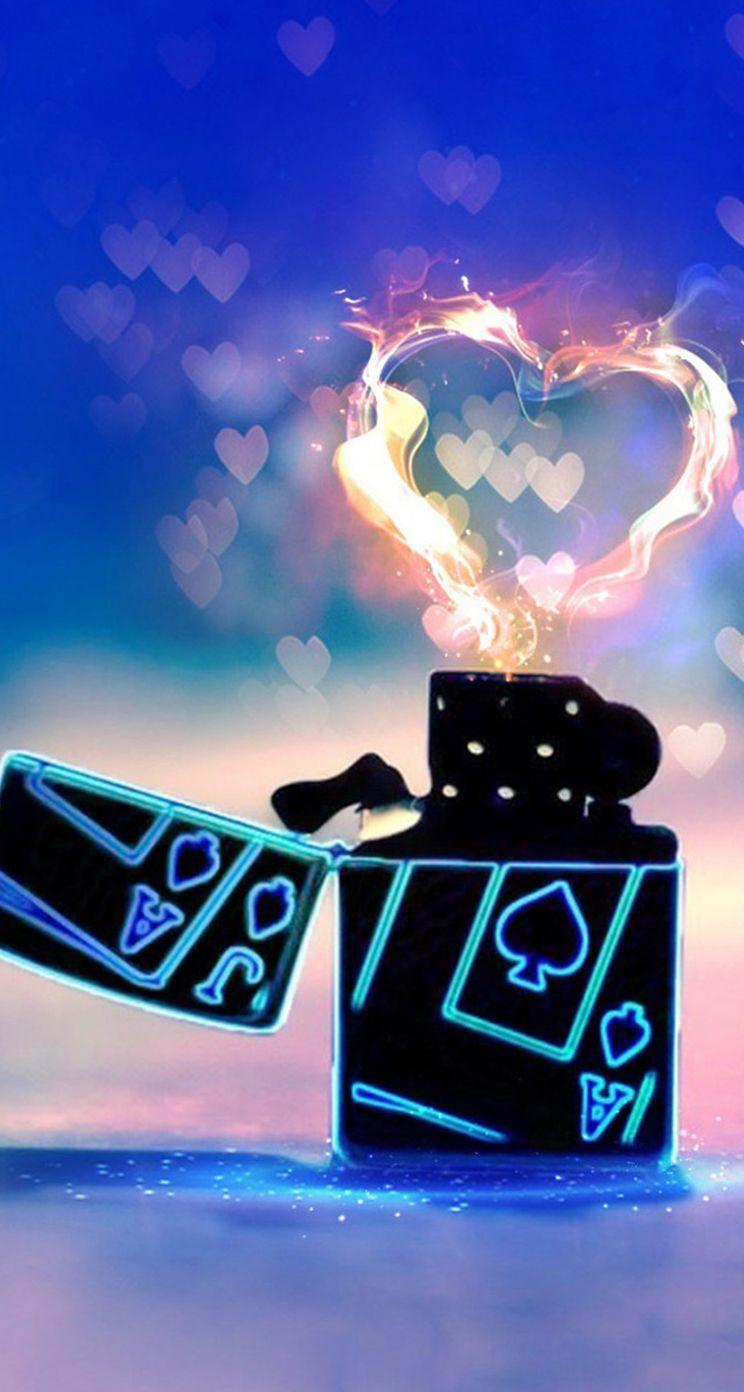 744x1392 Lighter Love Romantic Wallpaper