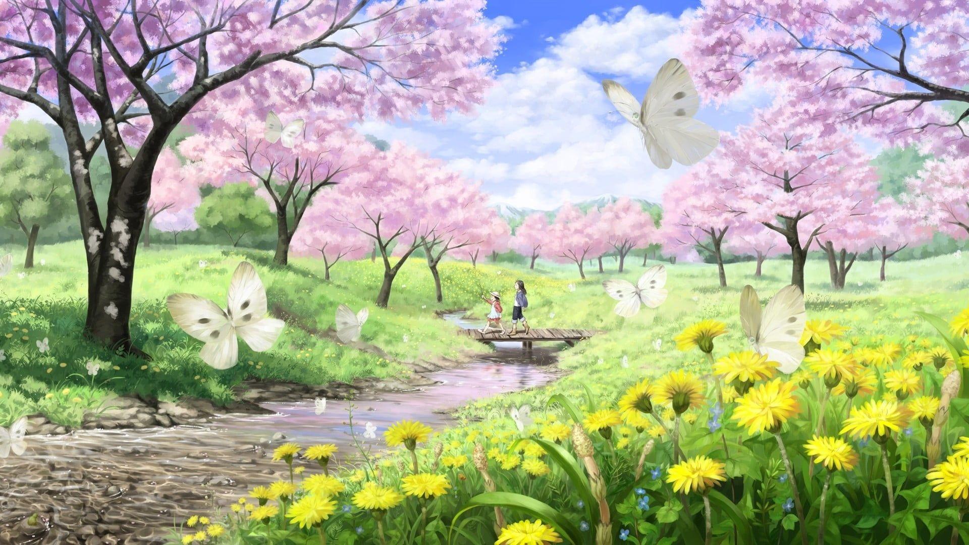 Howl's Flower Field | Studio ghibli background, Anime scenery, Howls moving  castle wallpaper