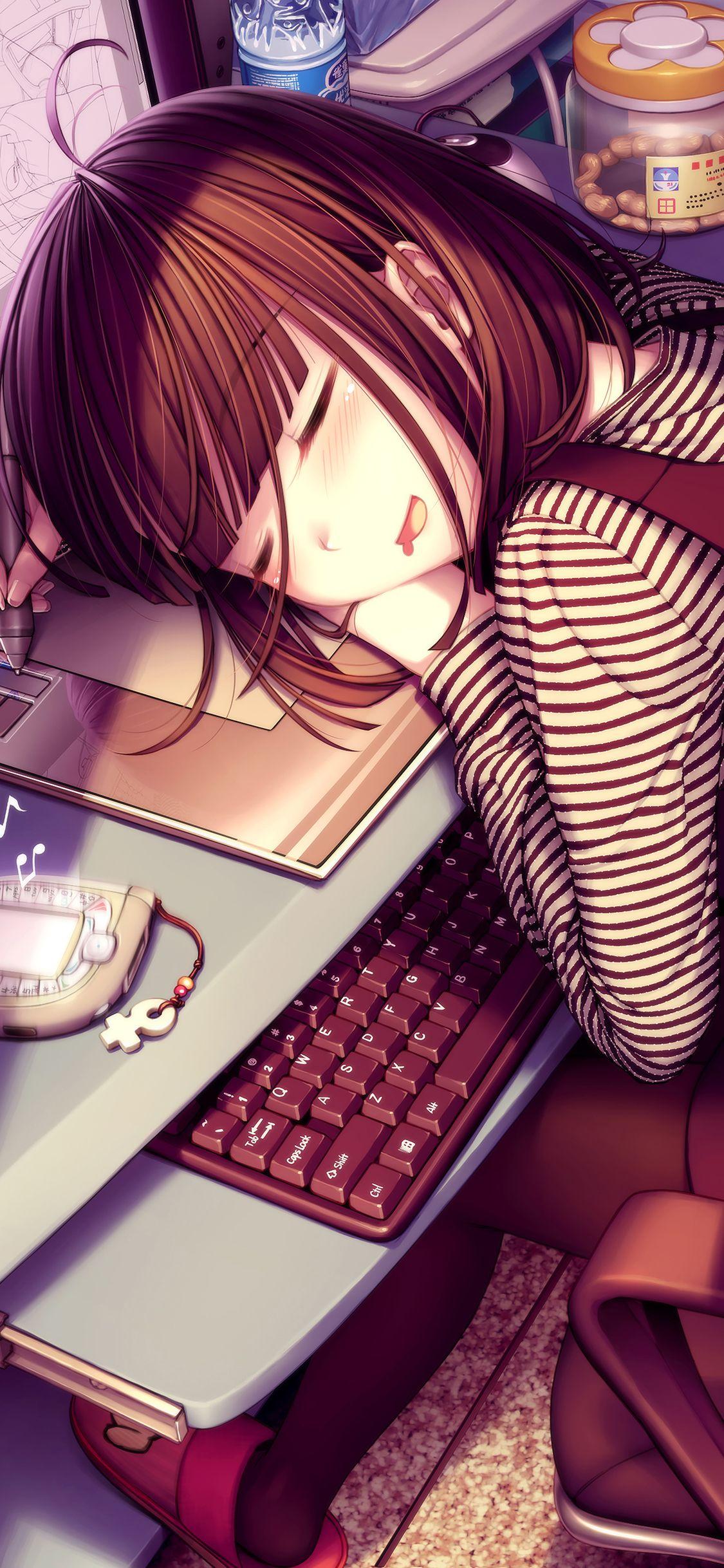 Sleeping Anime Wallpapers Top Free Sleeping Anime Backgrounds Wallpaperaccess