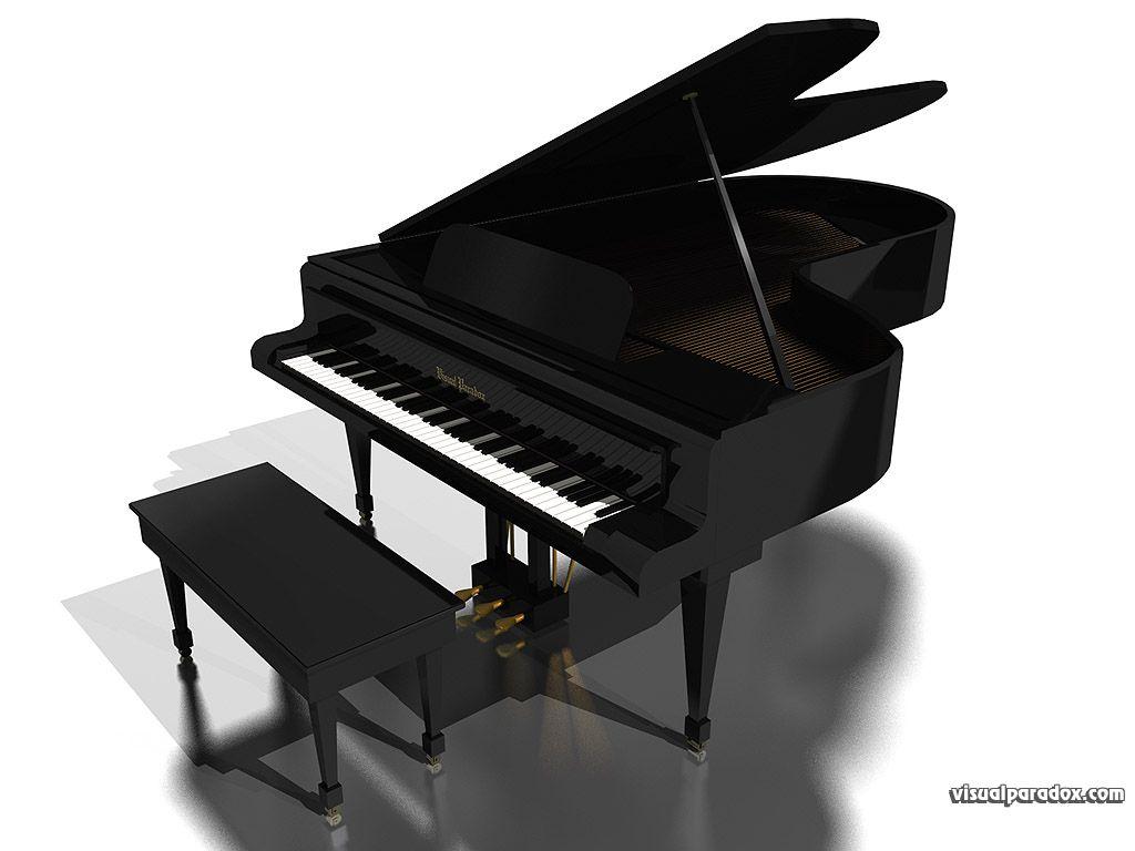 1024x768 Baby Grand Piano Wallpaper