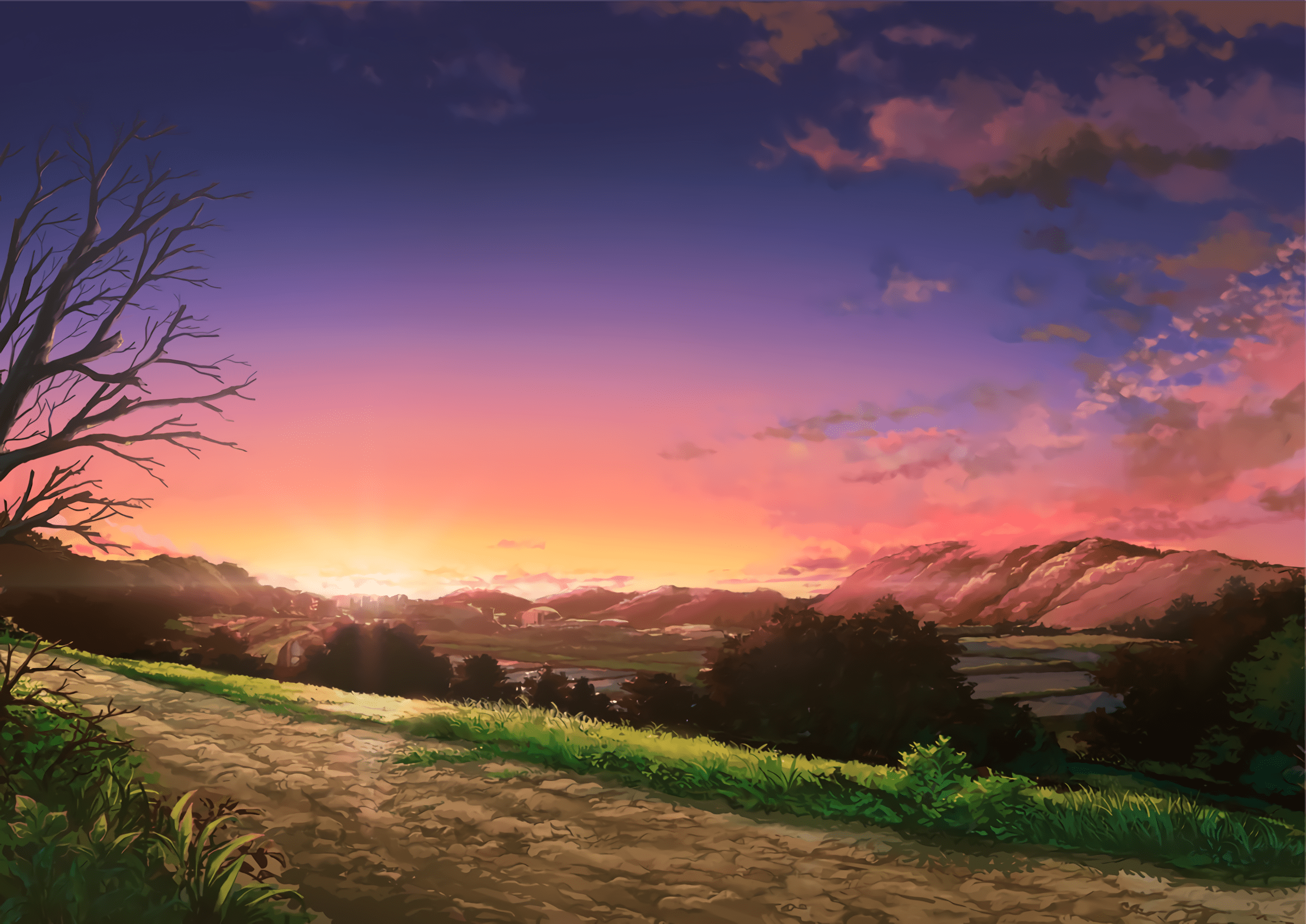 2400x1698 A Peaceful Sunset HD Wallpaper